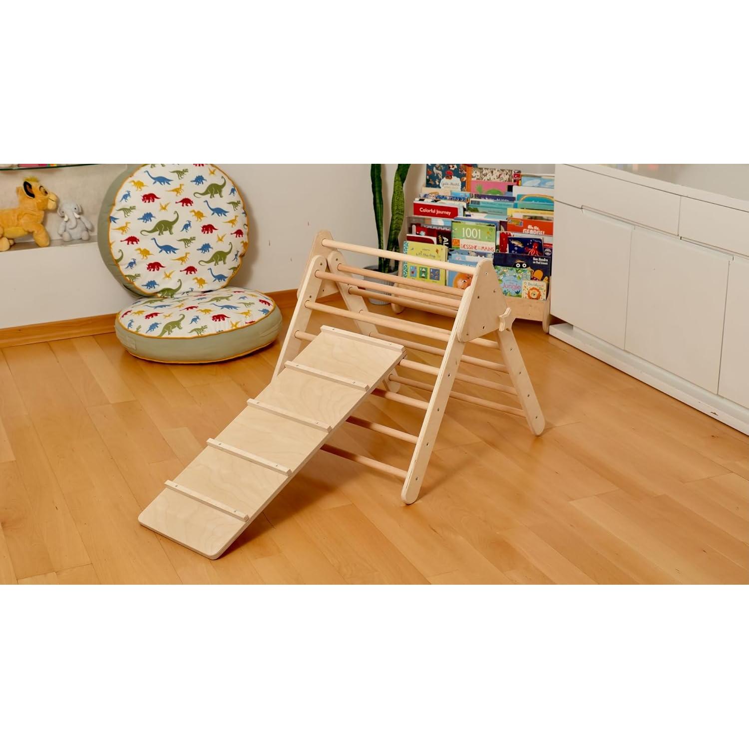 Triángulo de Escalada KIDODIDO de Madera Plegable para Niños