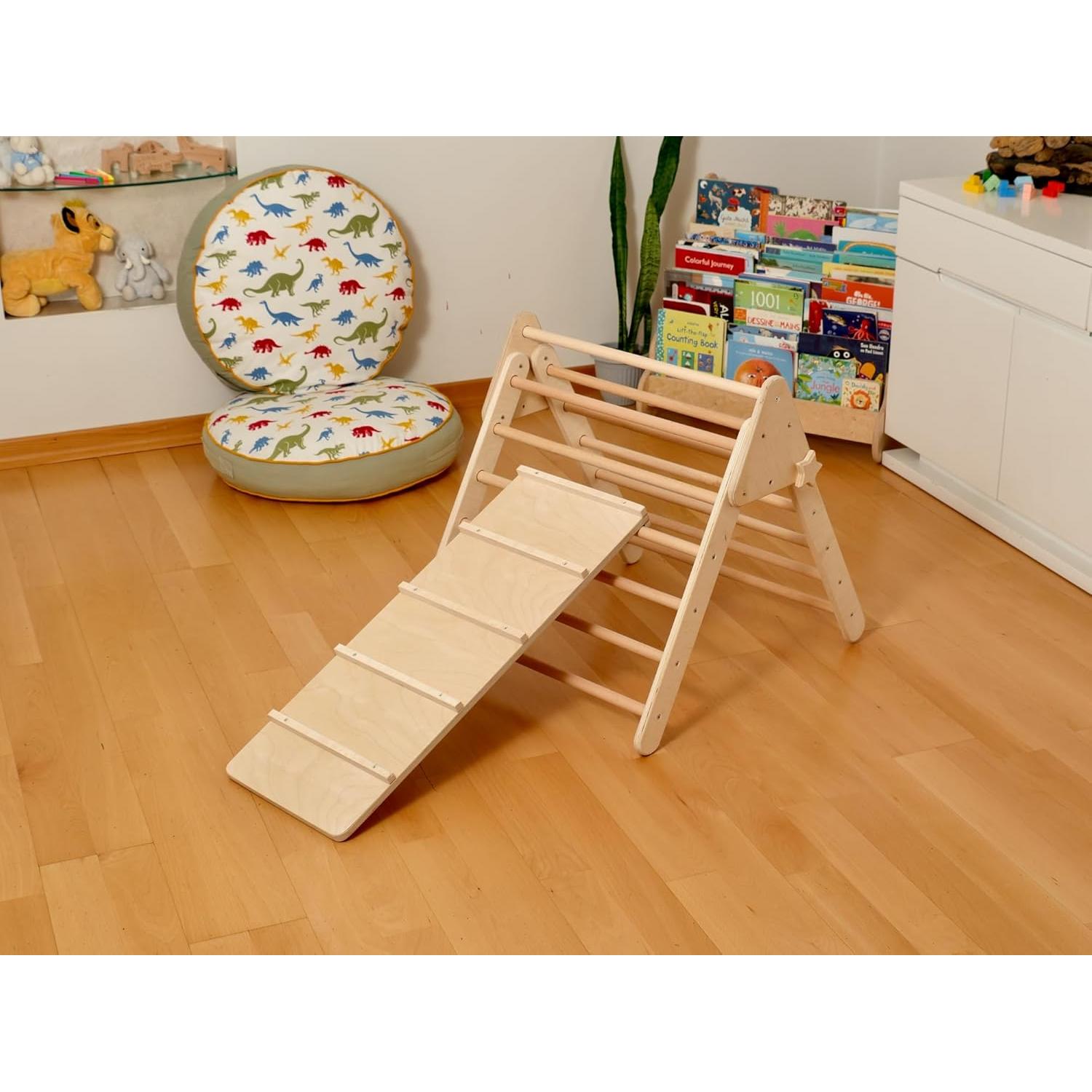 Triángulo de Escalada KIDODIDO de Madera Plegable para Niños