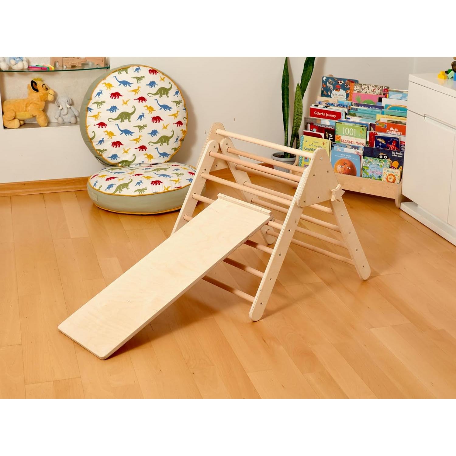 Triángulo de Escalada KIDODIDO de Madera Plegable para Niños