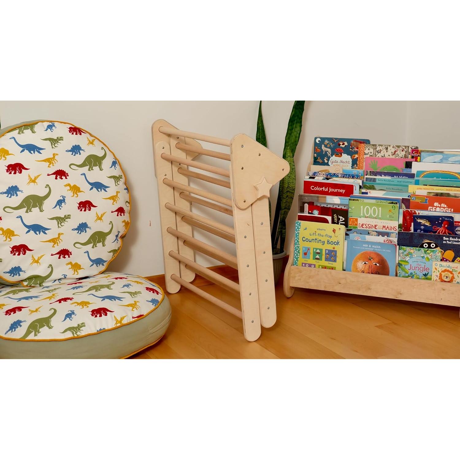 Triángulo de Escalada KIDODIDO de Madera Plegable para Niños