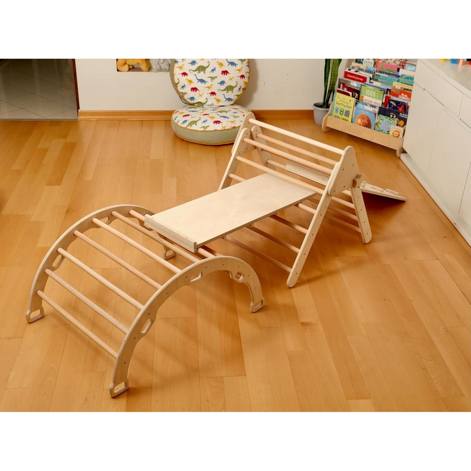 Conjunto de Escalada Montessori Kidodido con 2 Rampas - Parque Infantil