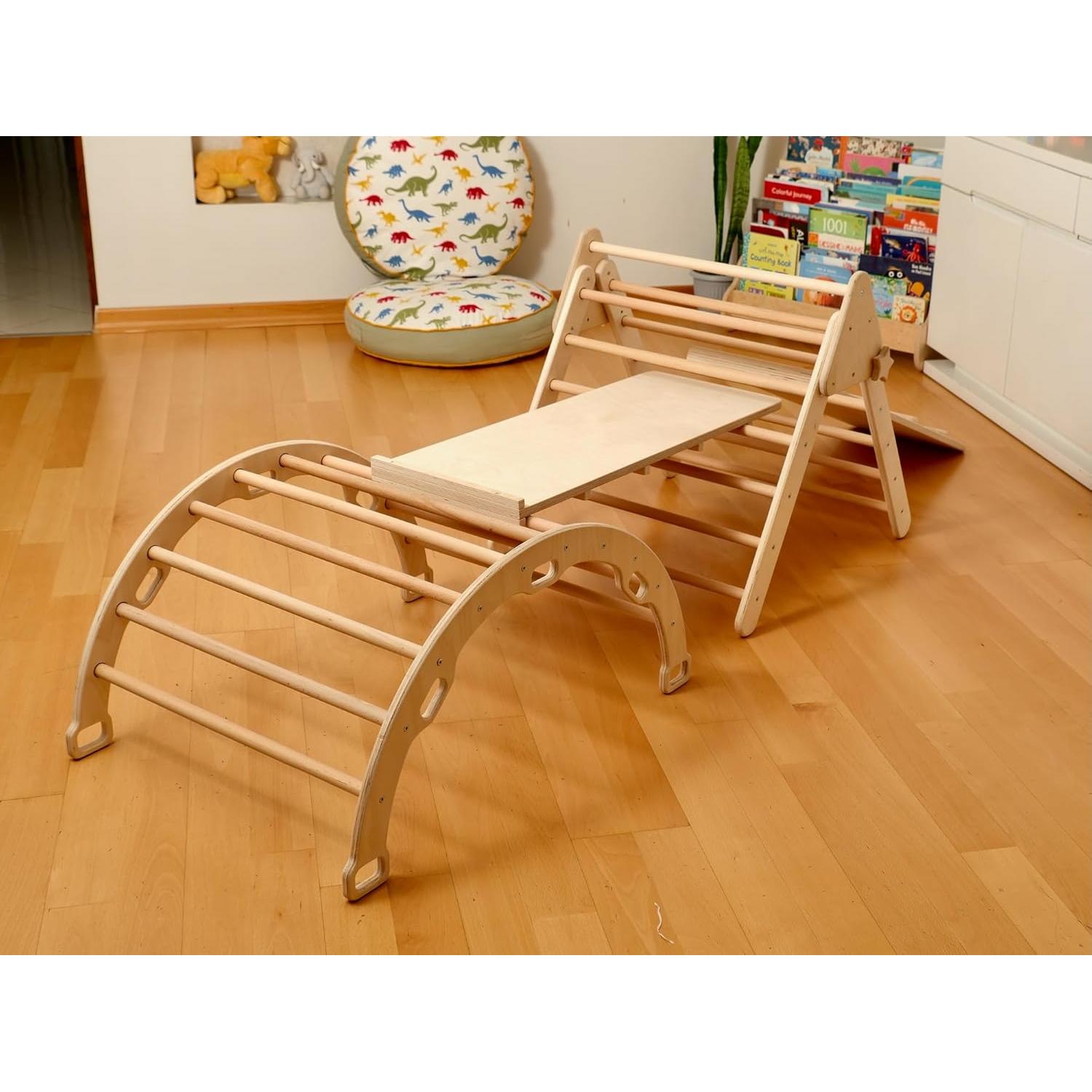 Conjunto de Escalada Montessori Kidodido con 2 Rampas - Parque Infantil