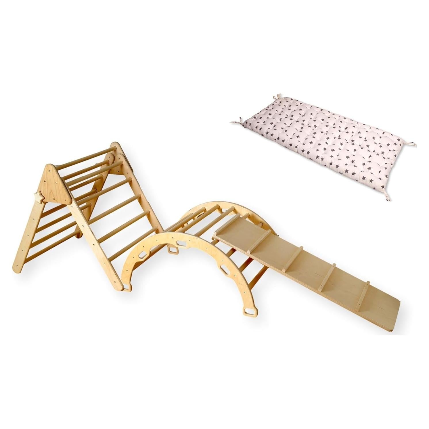 Juego de Escalada Montessori Kidodido - Triángulo, Rampa y Almohada