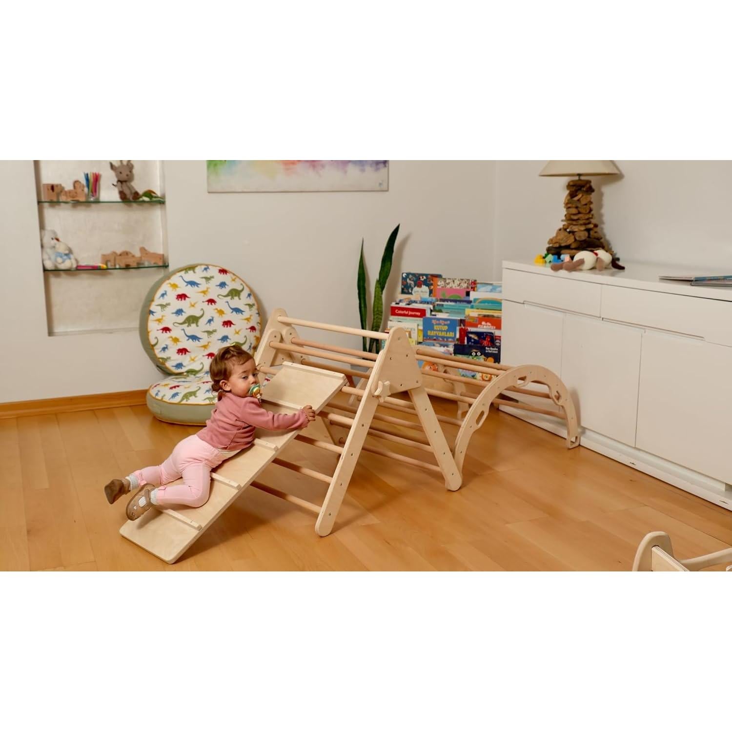 Juego de Escalada Montessori Kidodido - Triángulo, Rampa y Almohada