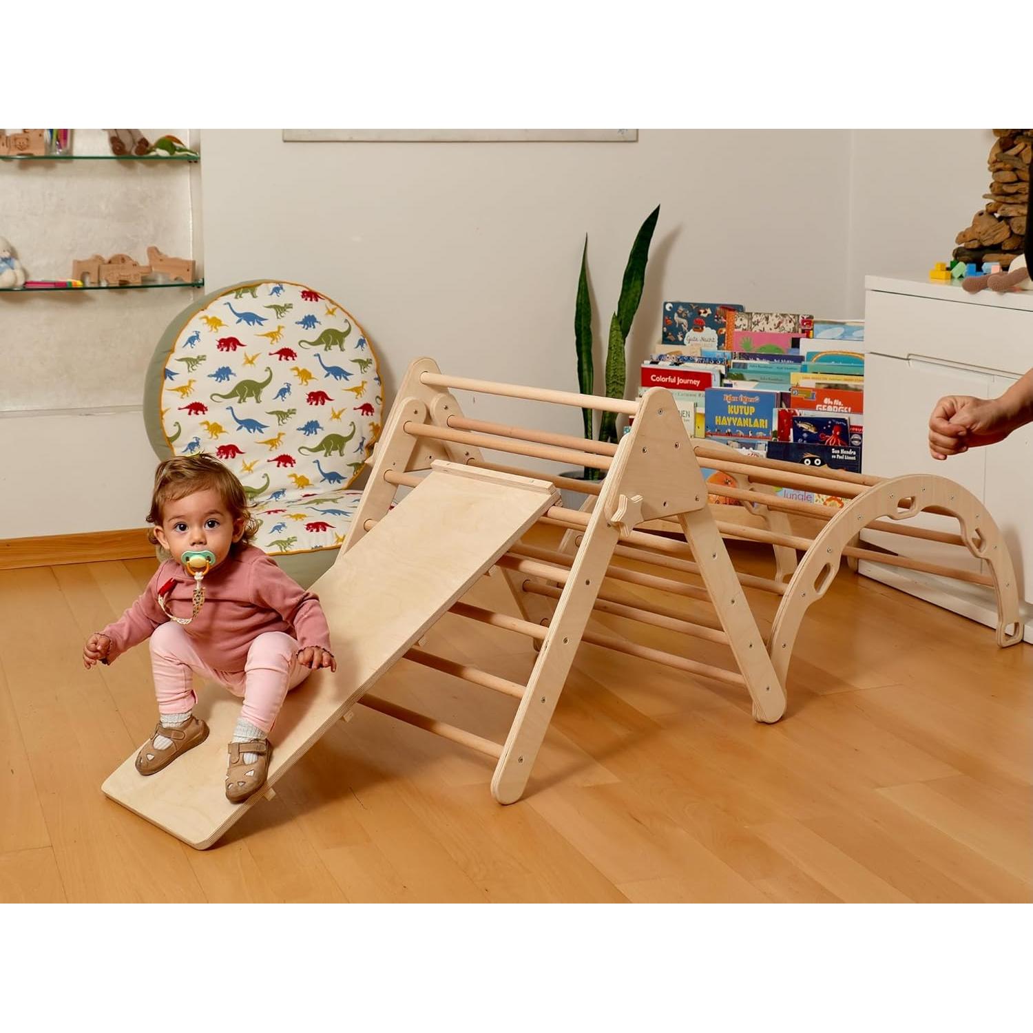 Juego de Escalada Montessori Kidodido - Triángulo, Rampa y Almohada