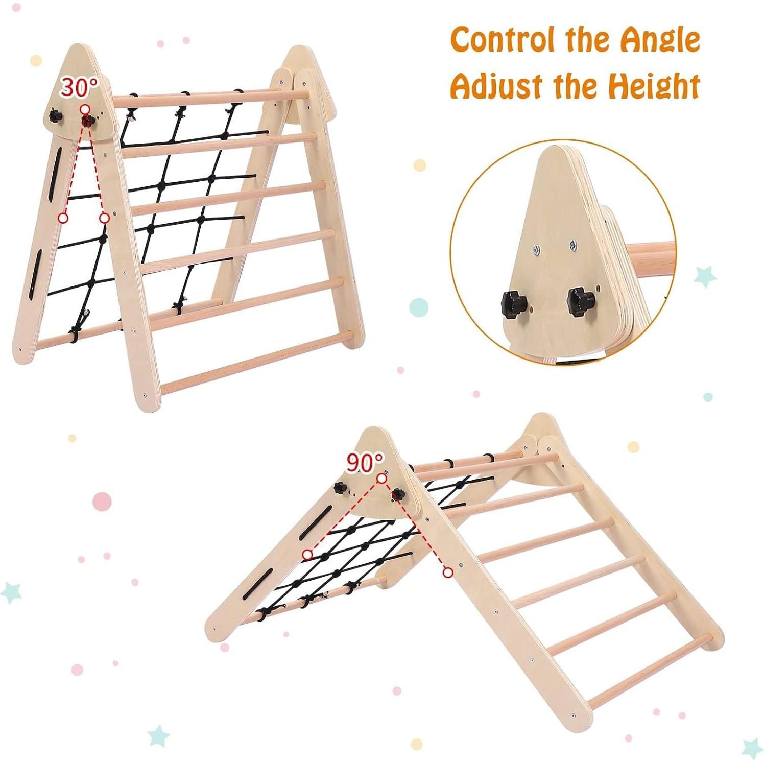 Set de Escalada Triangular Plegable PtioHavn para Niños 1-3 Años