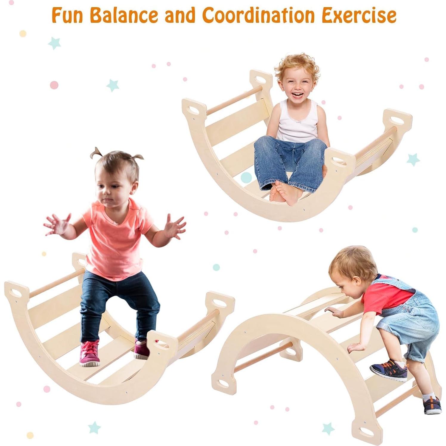 Set de Escalada Triangular Plegable PtioHavn para Niños 1-3 Años