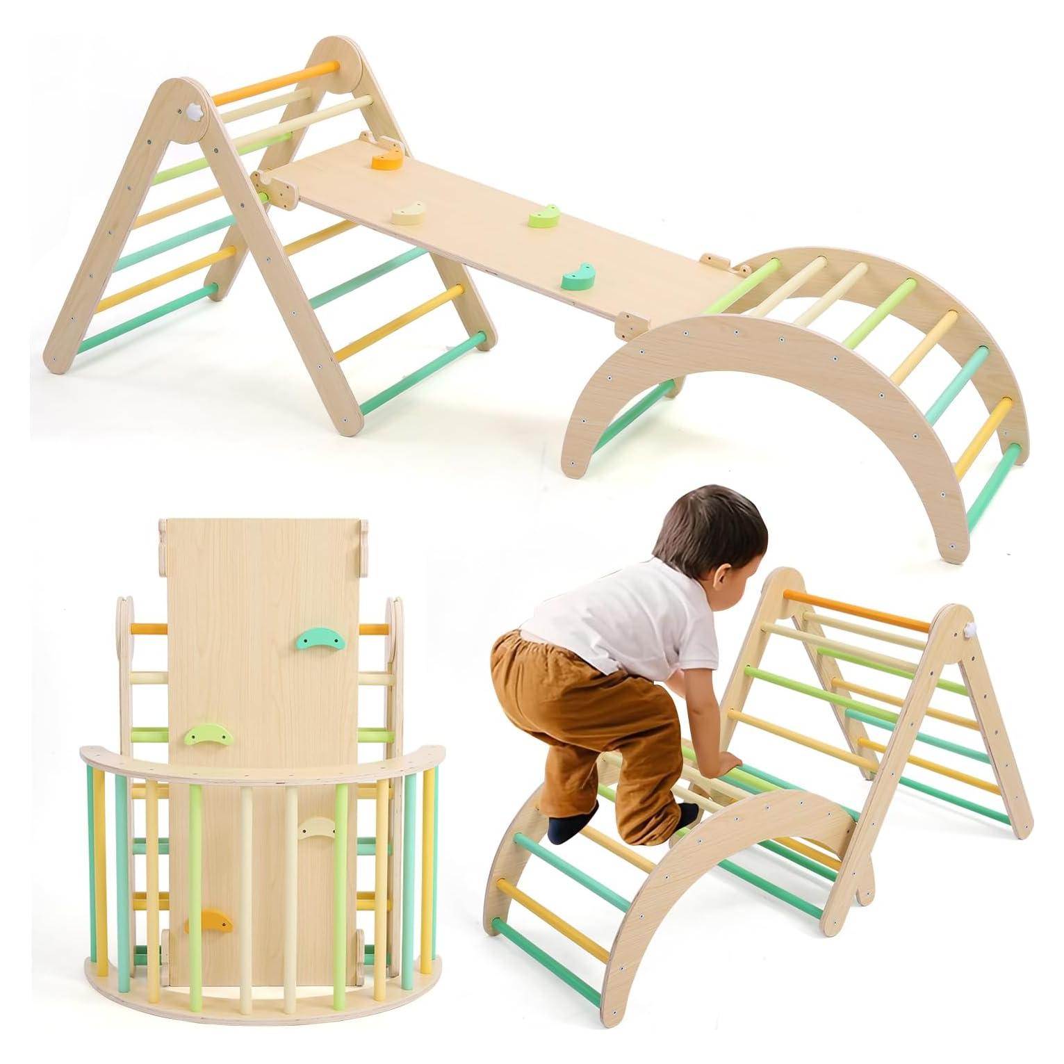 Conjunto de Escalada Triangular KODMIS 7 en 1 Plegable Multicolor