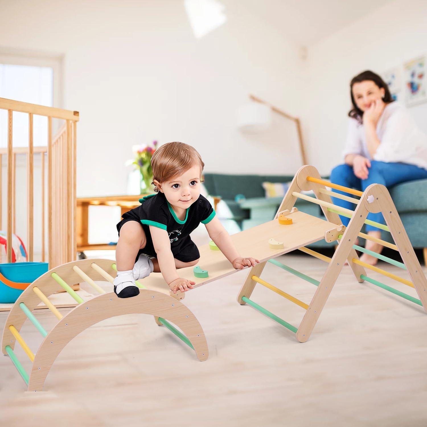 Conjunto de Escalada Triangular KODMIS 7 en 1 Plegable Multicolor