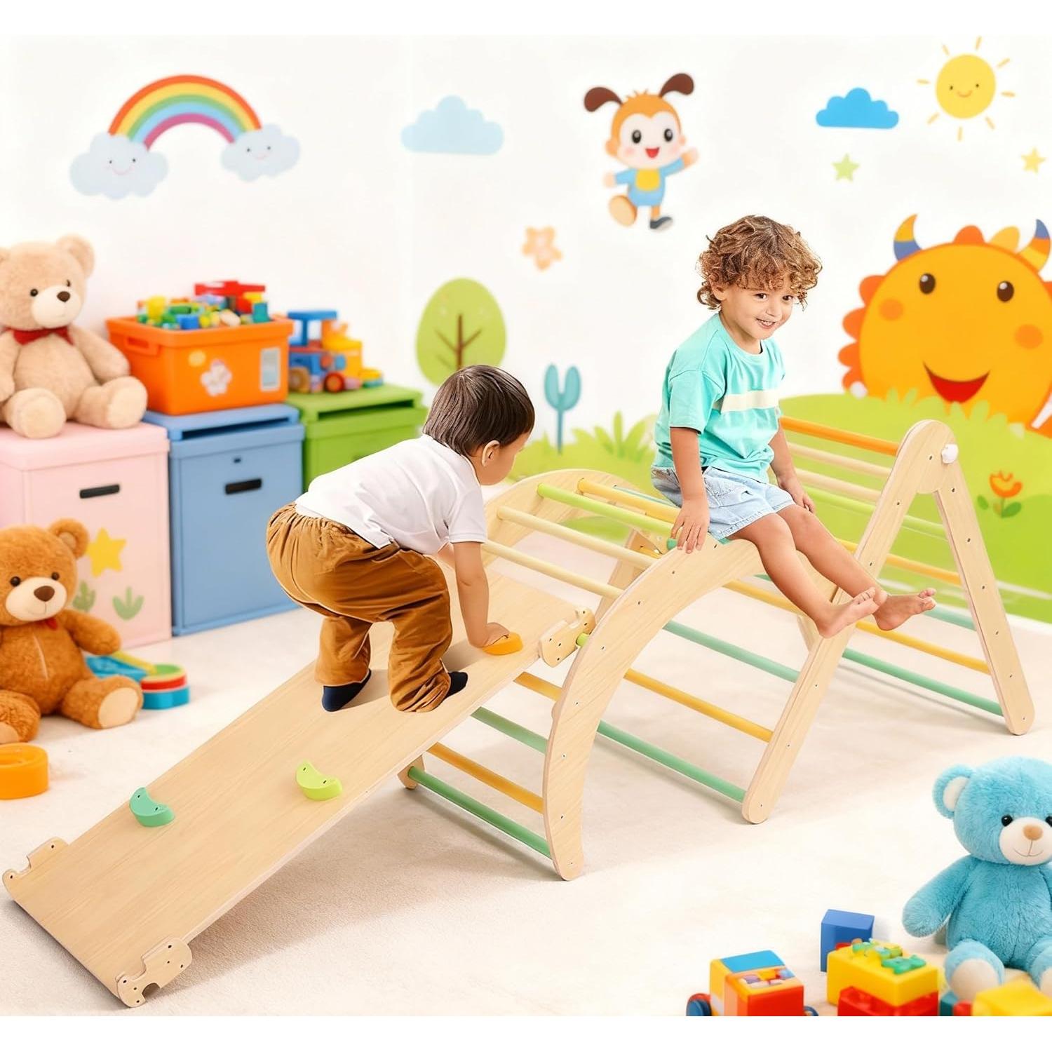 Conjunto de Escalada Triangular KODMIS 7 en 1 Plegable Multicolor