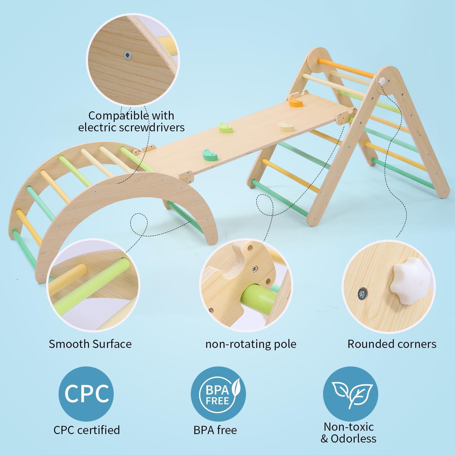 Conjunto de Escalada Triangular KODMIS 7 en 1 Plegable Multicolor