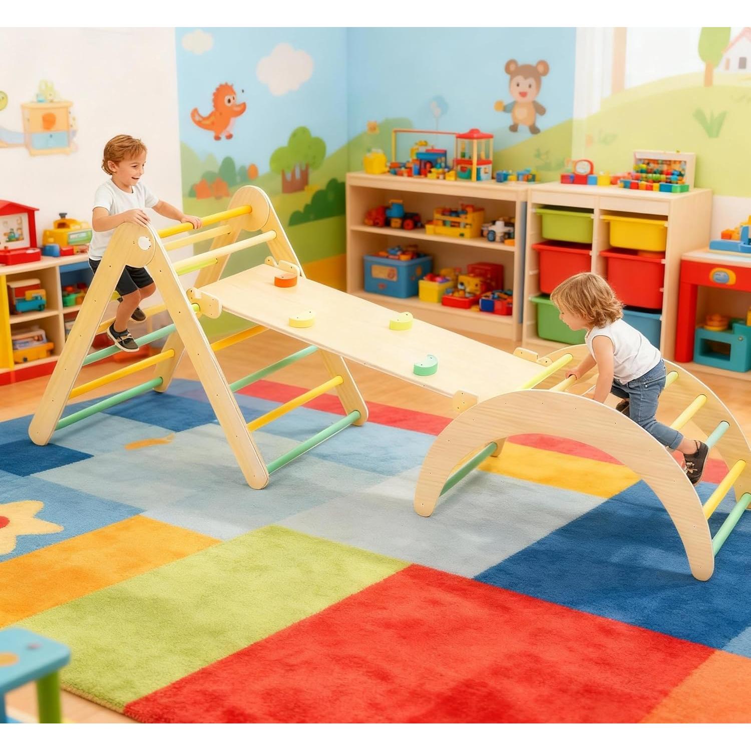 Conjunto de Escalada Triangular KODMIS 7 en 1 Plegable Multicolor