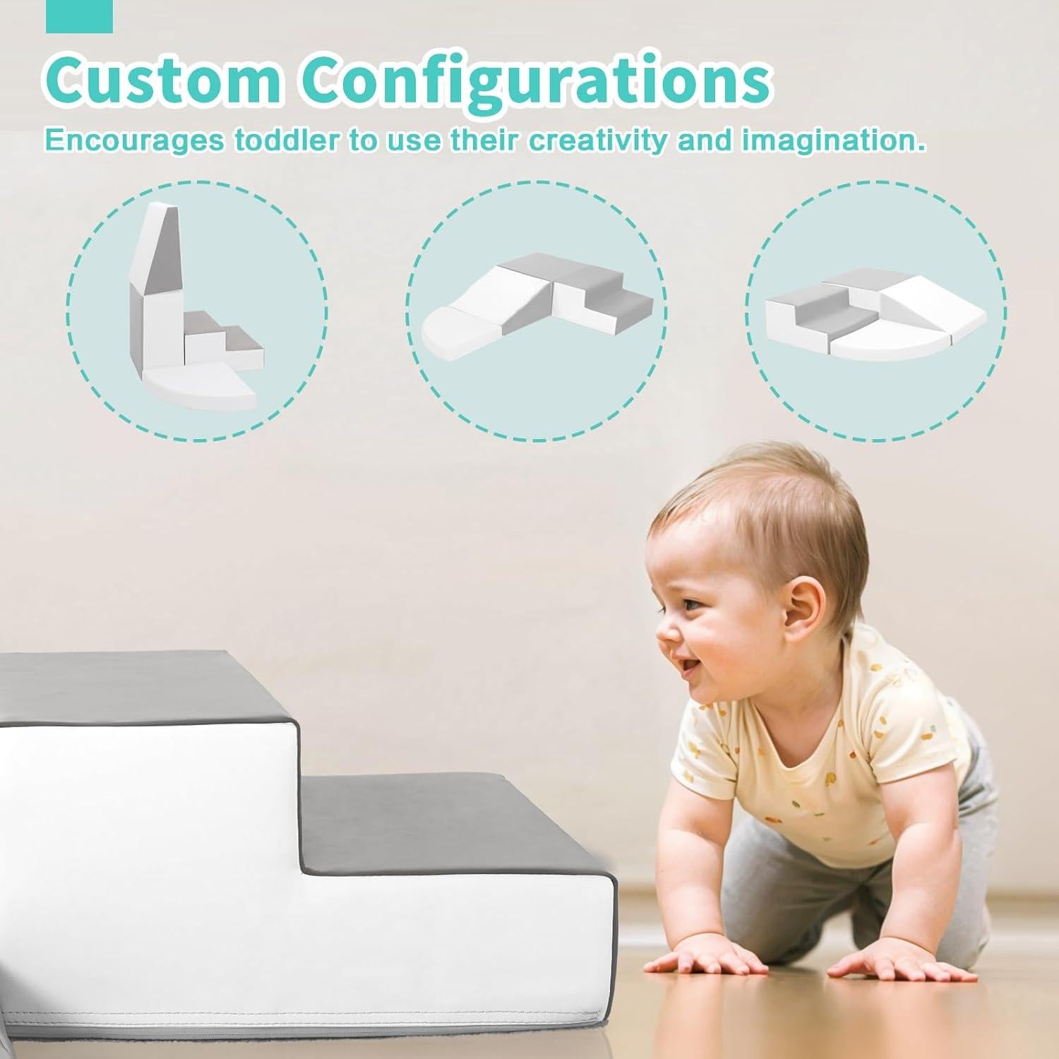 Bloques de Escalada de Espuma TODIBY para Niños 3+ - 4 Piezas