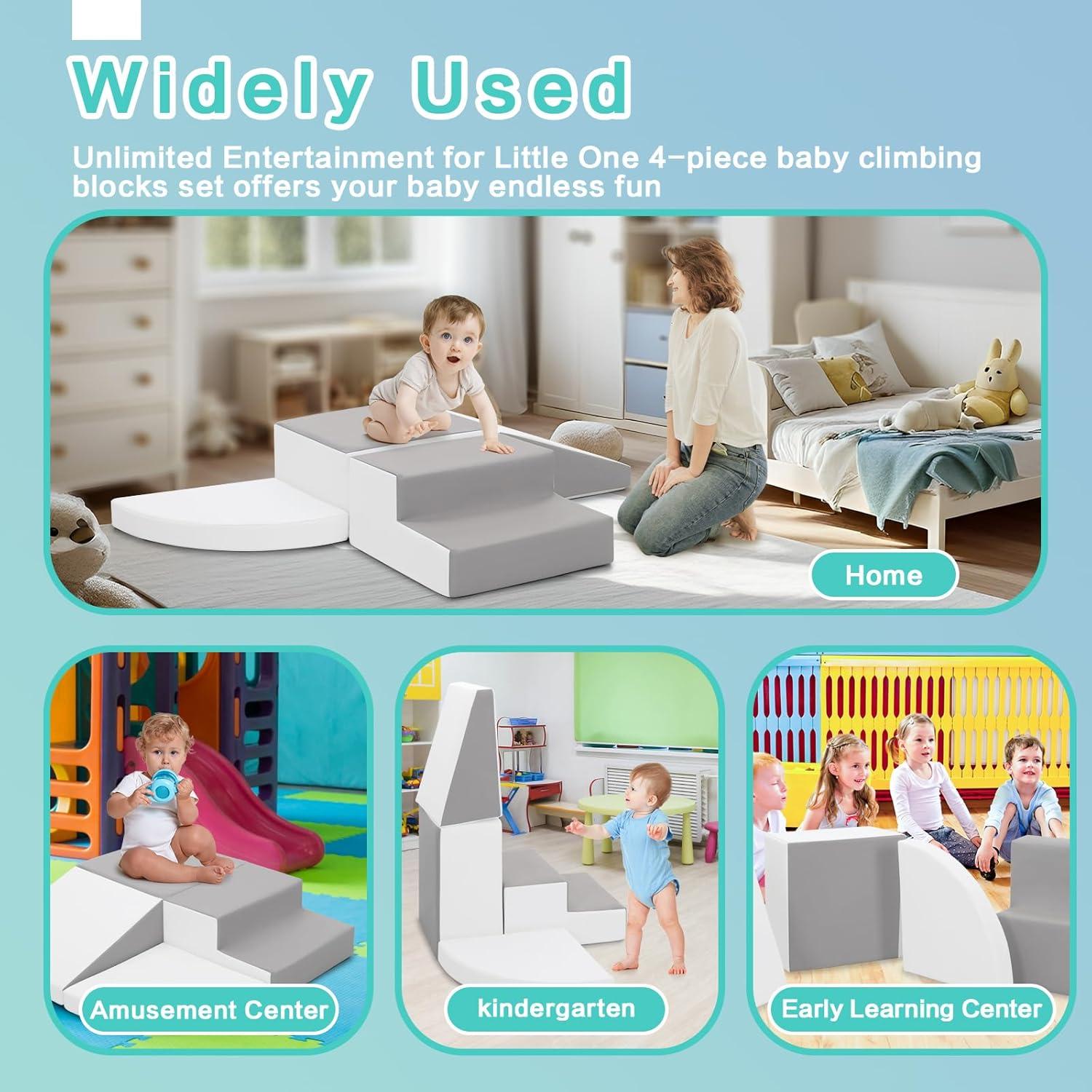 Bloques de Escalada de Espuma TODIBY para Niños 3+ - 4 Piezas