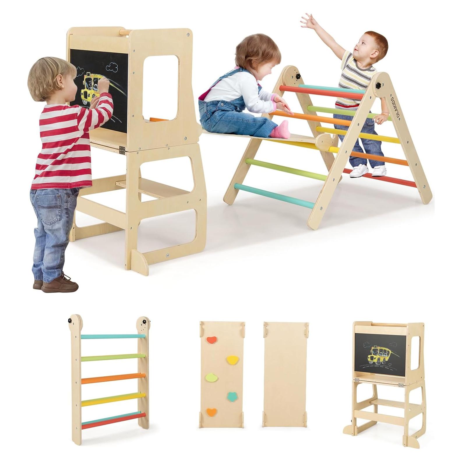 Conjunto de Escalada 8 en 1 Olakids - Parque Infantil Plegable