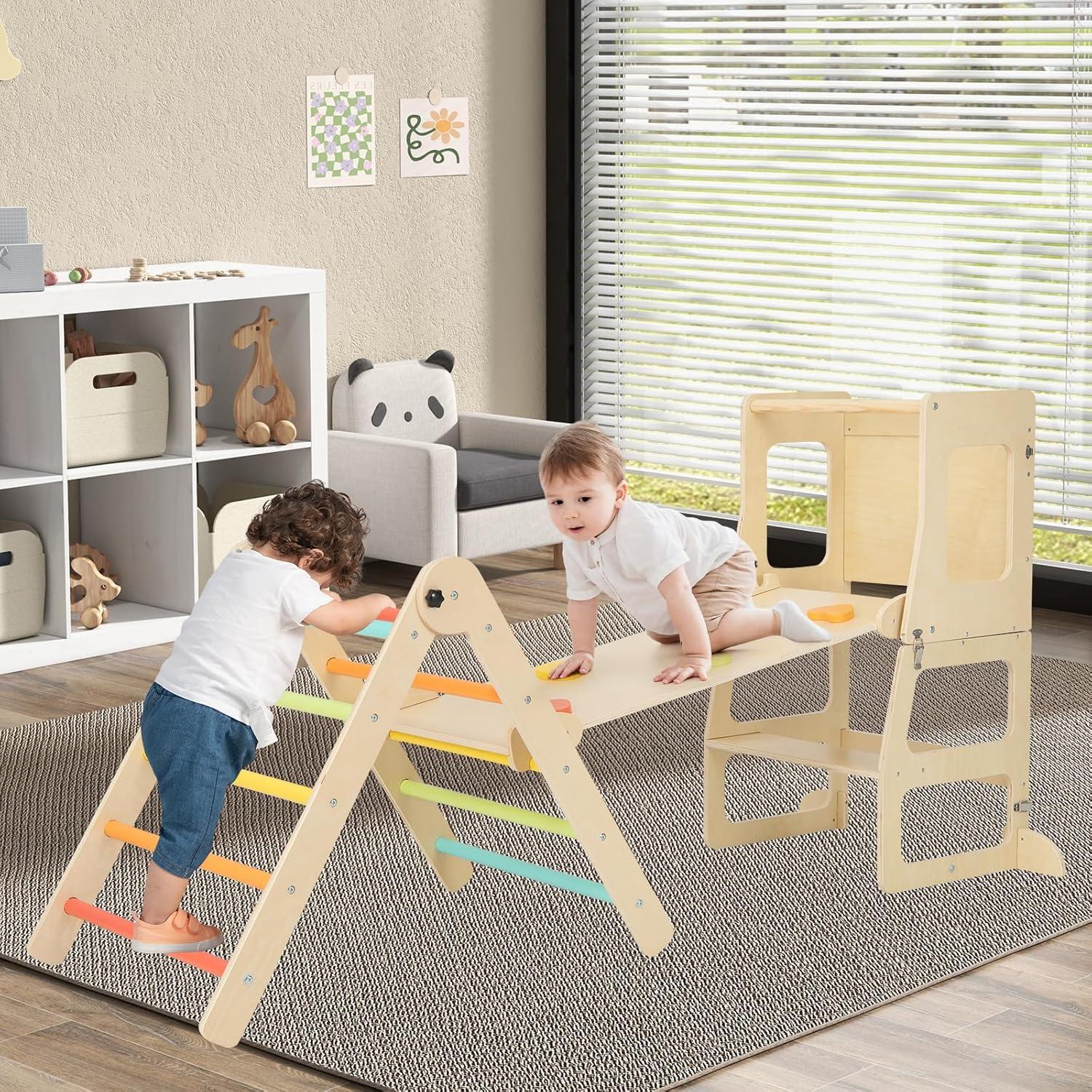 Conjunto de Escalada 8 en 1 Olakids - Parque Infantil Plegable