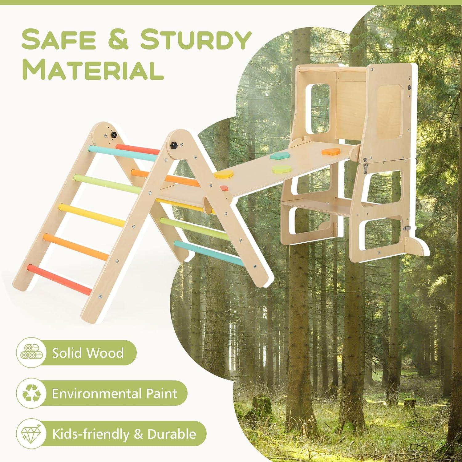 Conjunto de Escalada 8 en 1 Olakids - Parque Infantil Plegable