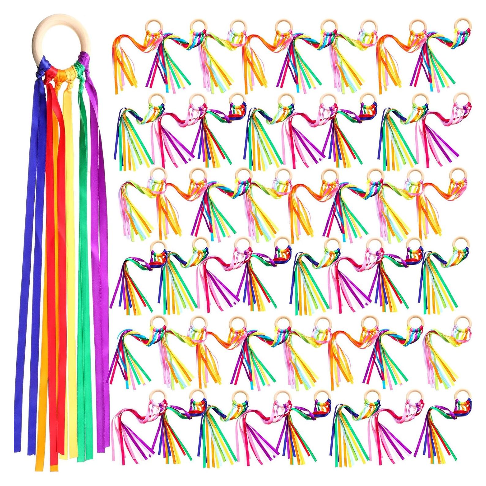 Cometa de Mano Arcoíris Junkin - 24 Piezas para Danza