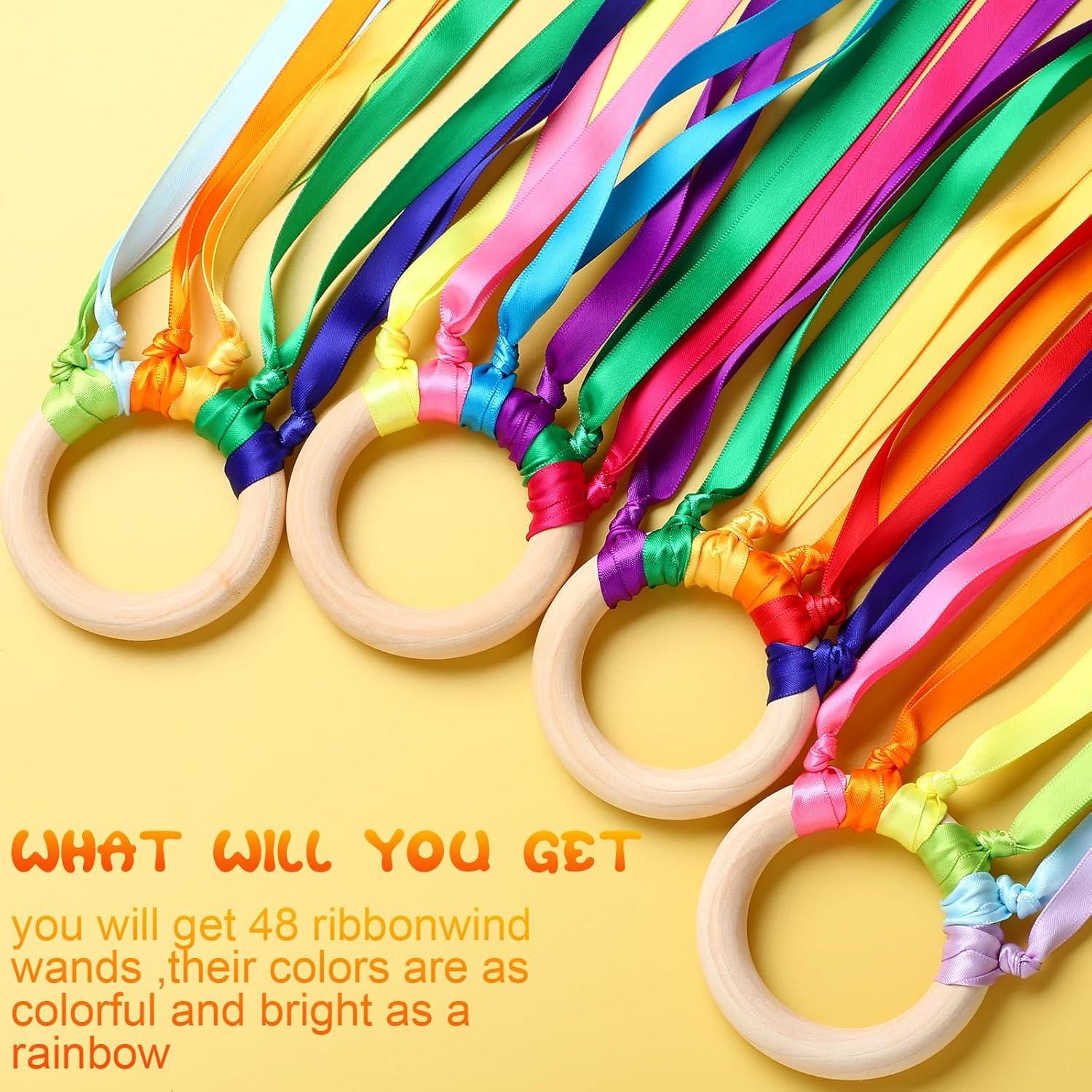 Cometa de Mano Arcoíris Junkin - 24 Piezas para Danza