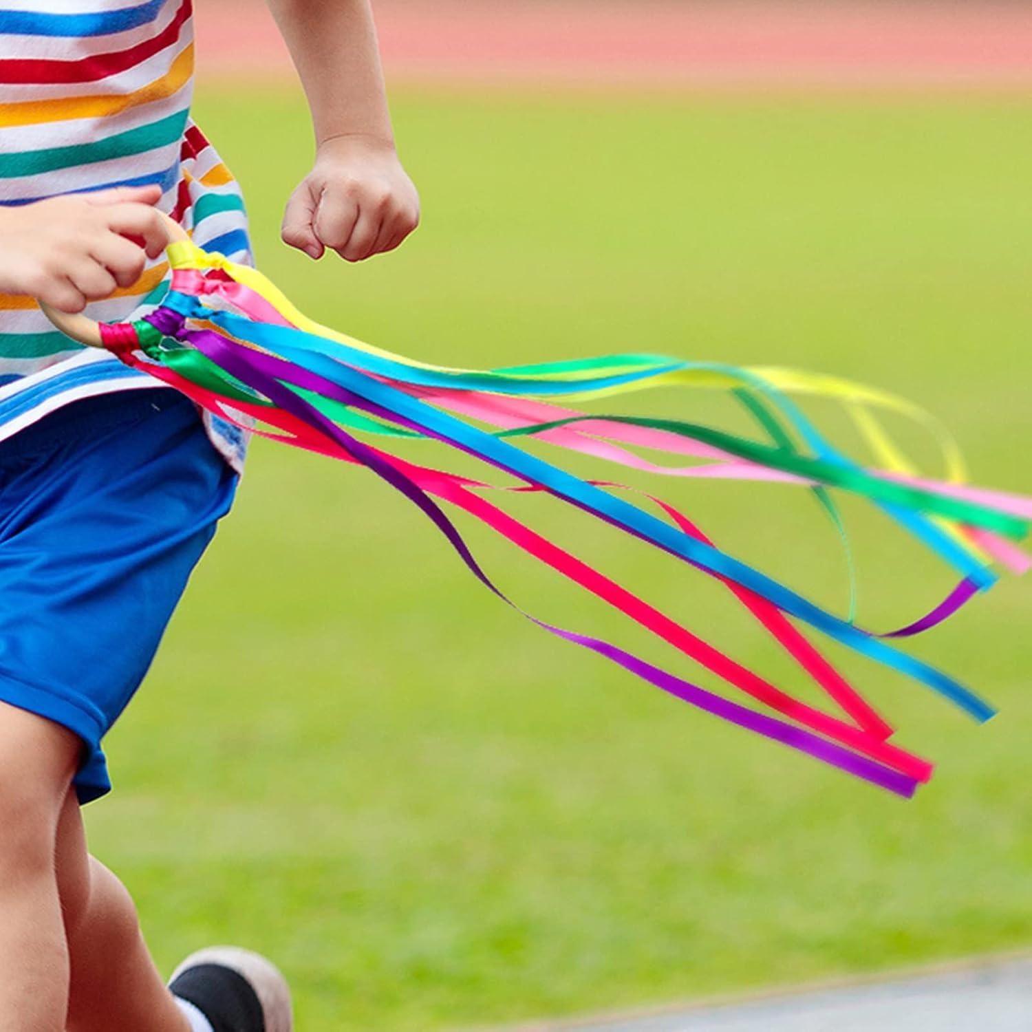 Cometa de Mano Arcoíris Junkin - 24 Piezas para Danza