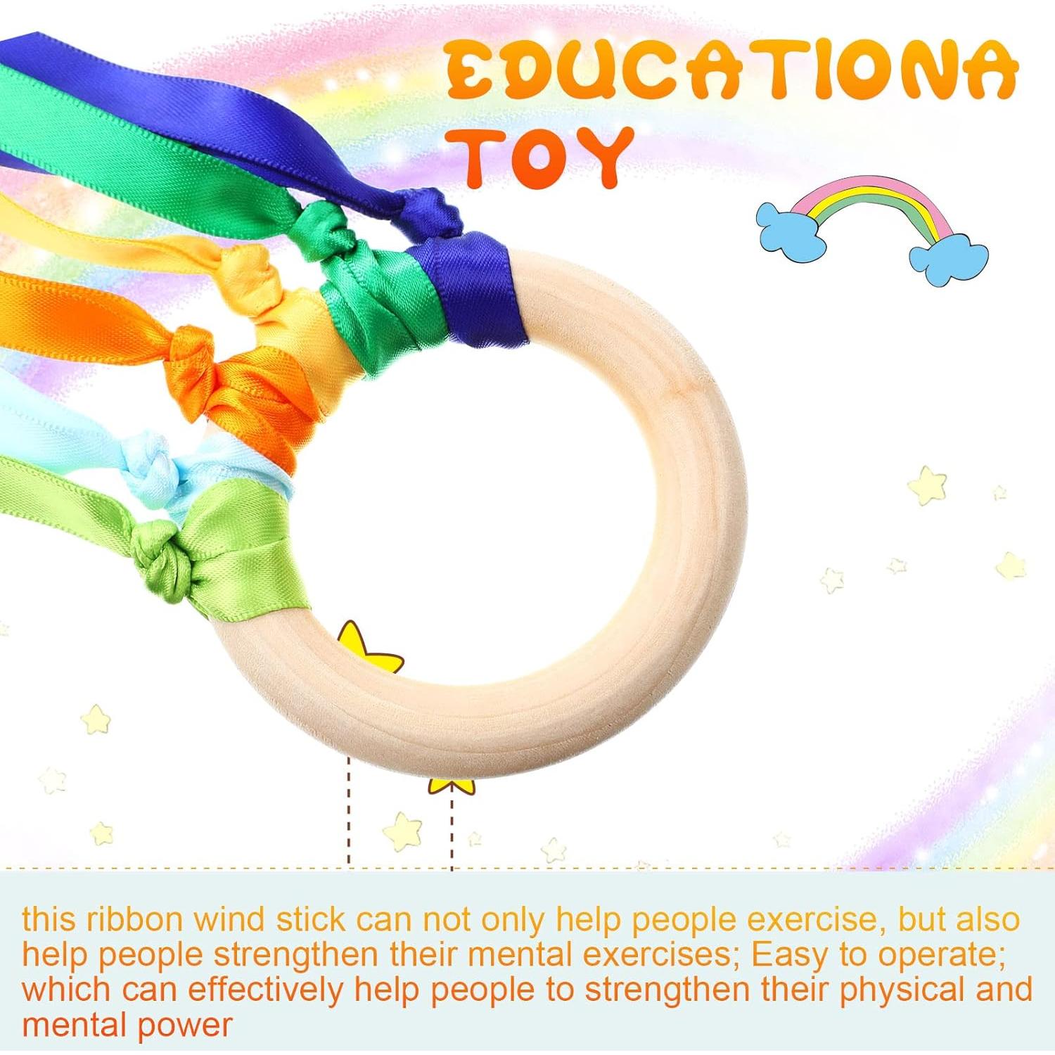 Cometa de Mano Arcoíris Junkin - 24 Piezas para Danza