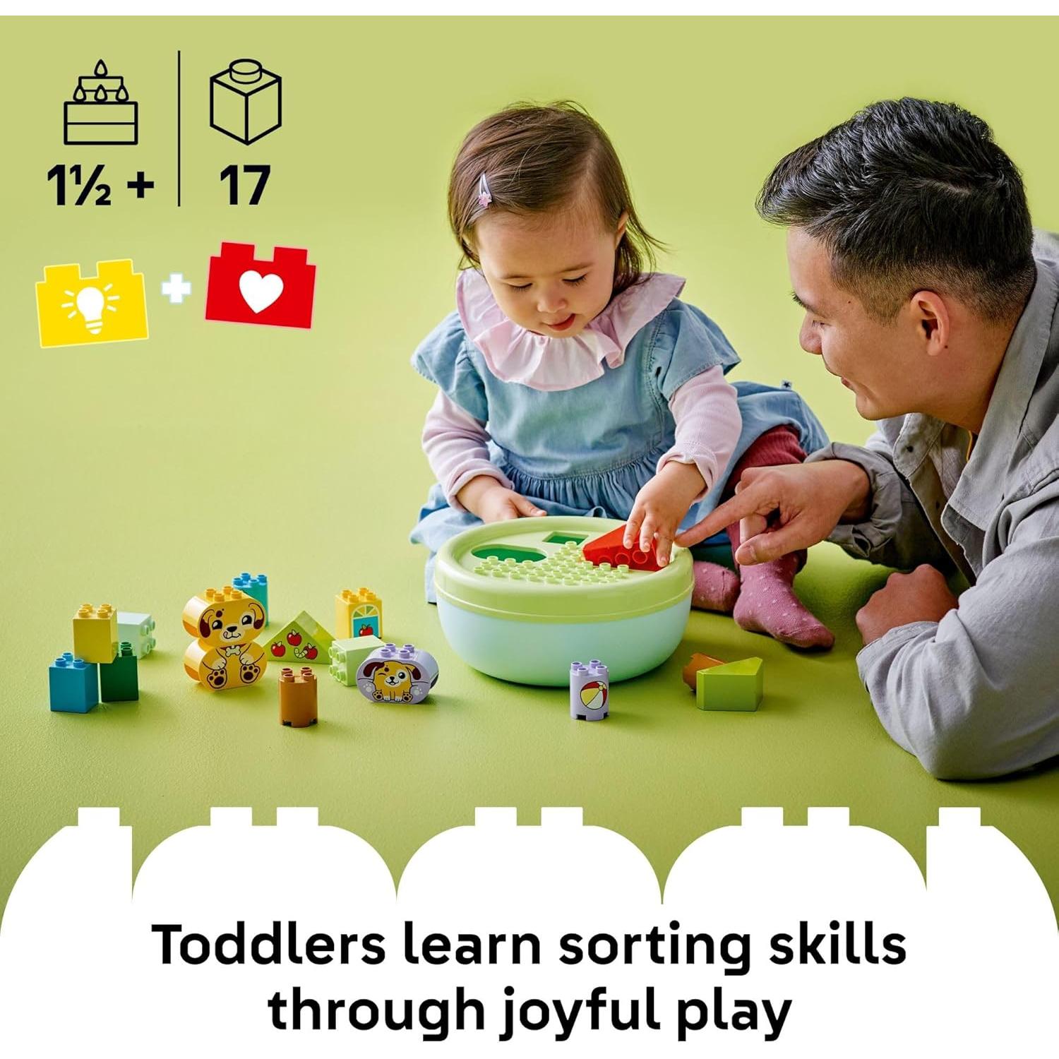 LEGO DUPLO Clasificador de Formas Casa de Cachorro 17 Piezas