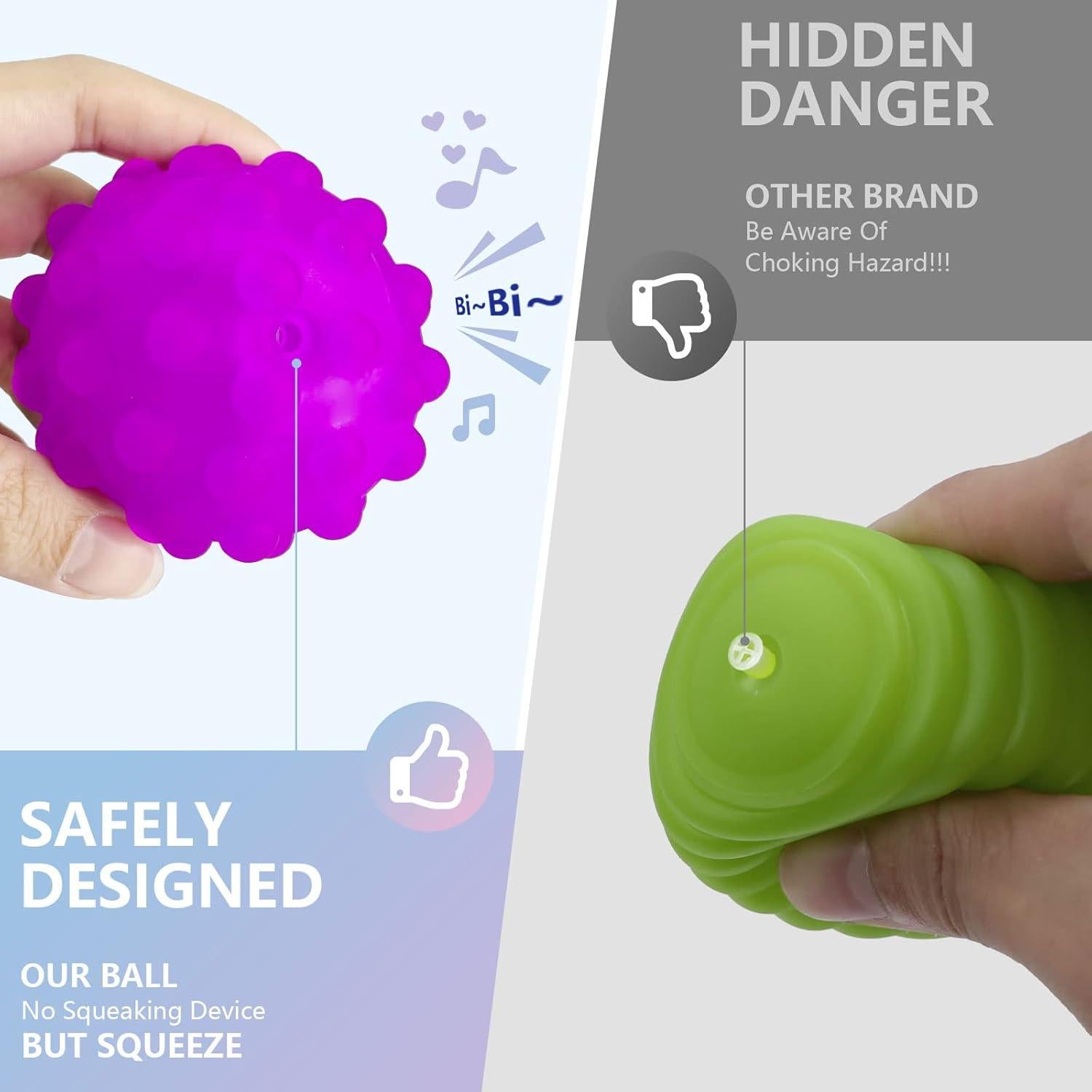 Juego Sensorial para Bebés ROHSCE: 6 Pelotas Texturizadas + 70 Bloques Suaves