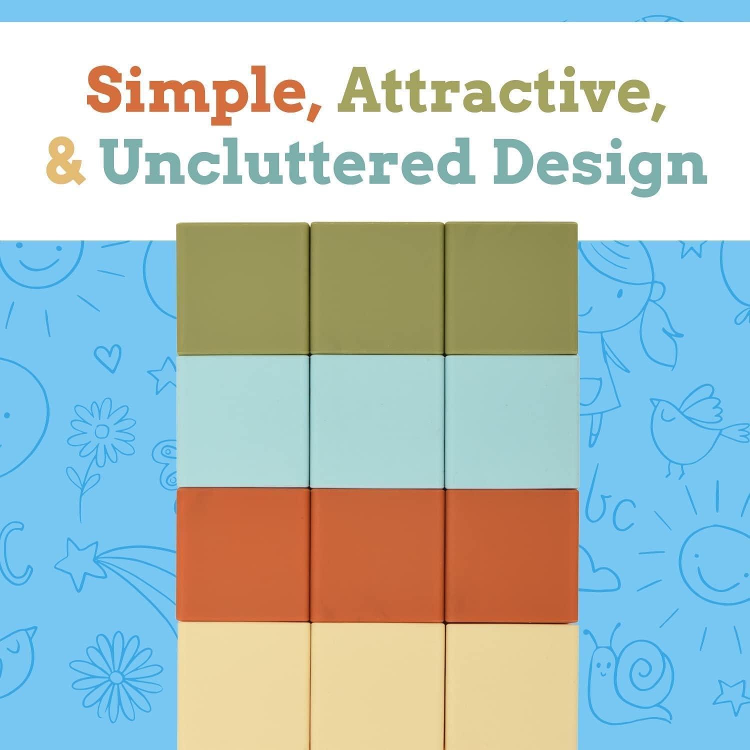 Bloques de Construcción Baby IMPRESA 12 Pack Silicona Multicolor