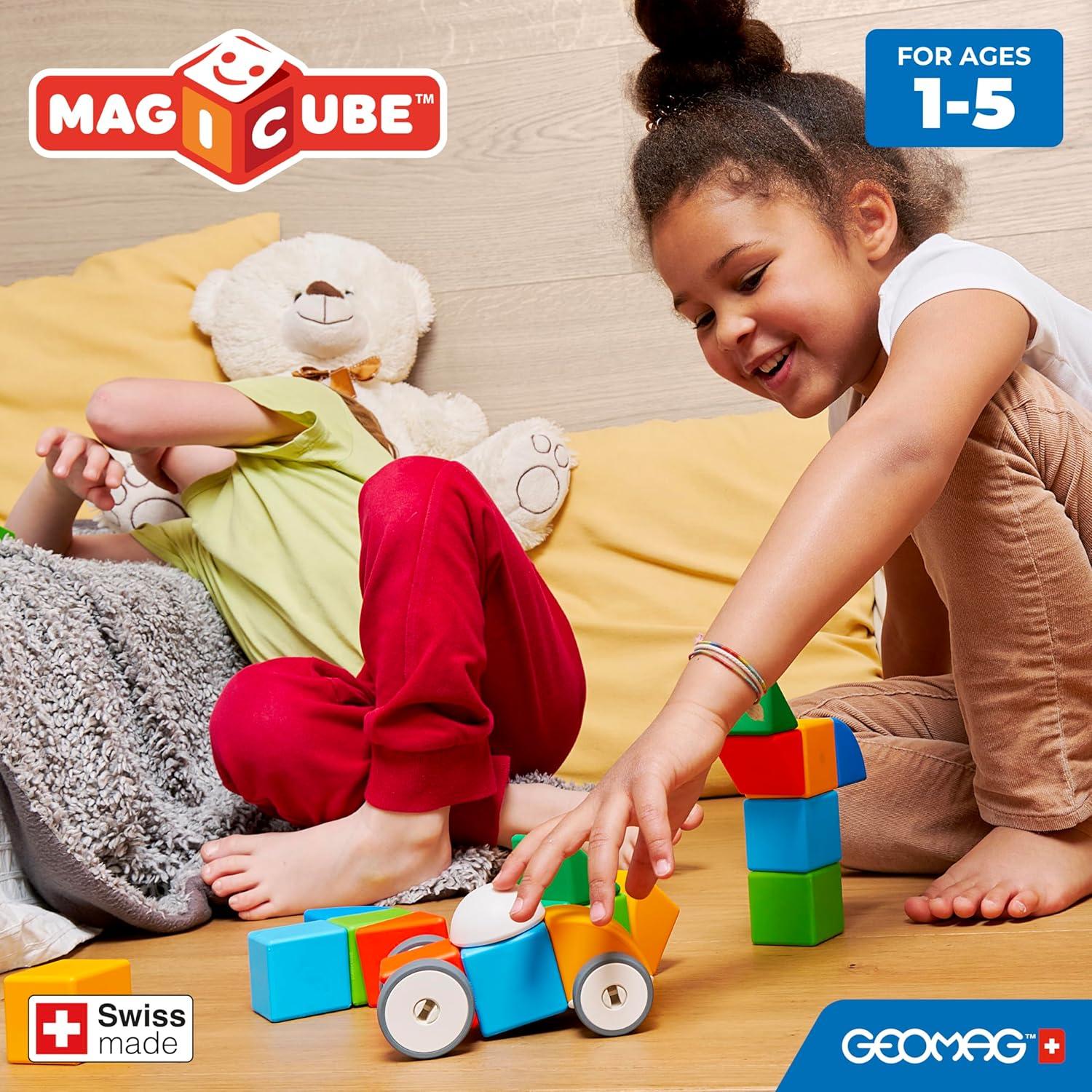 Geomag MagiCube 32 Piezas Bloques Magnéticos para Niños 1-5 Años