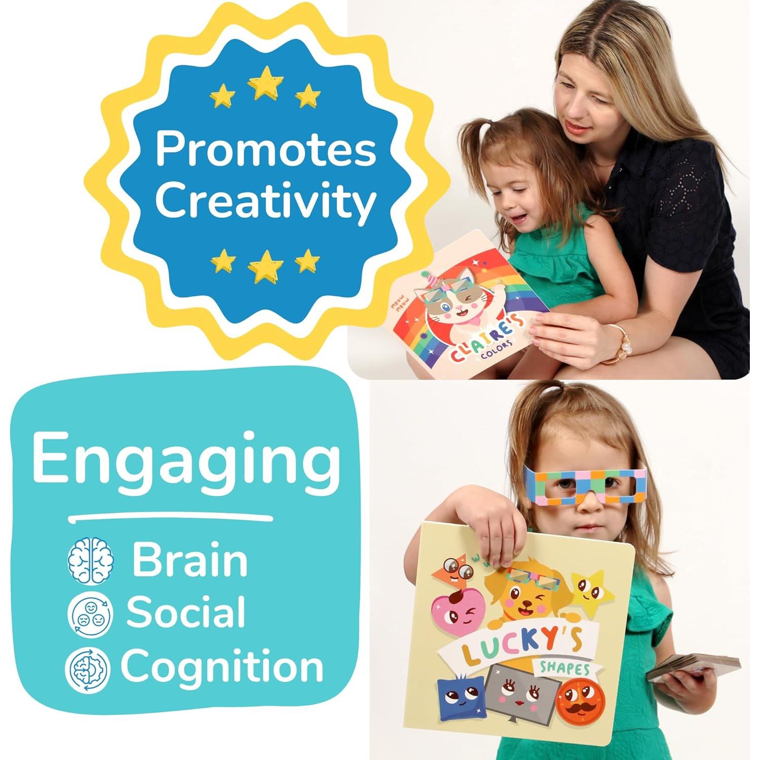 Conjunto Educativo TOYVENTIVE - Libros, Tarjetas y Rompecabezas