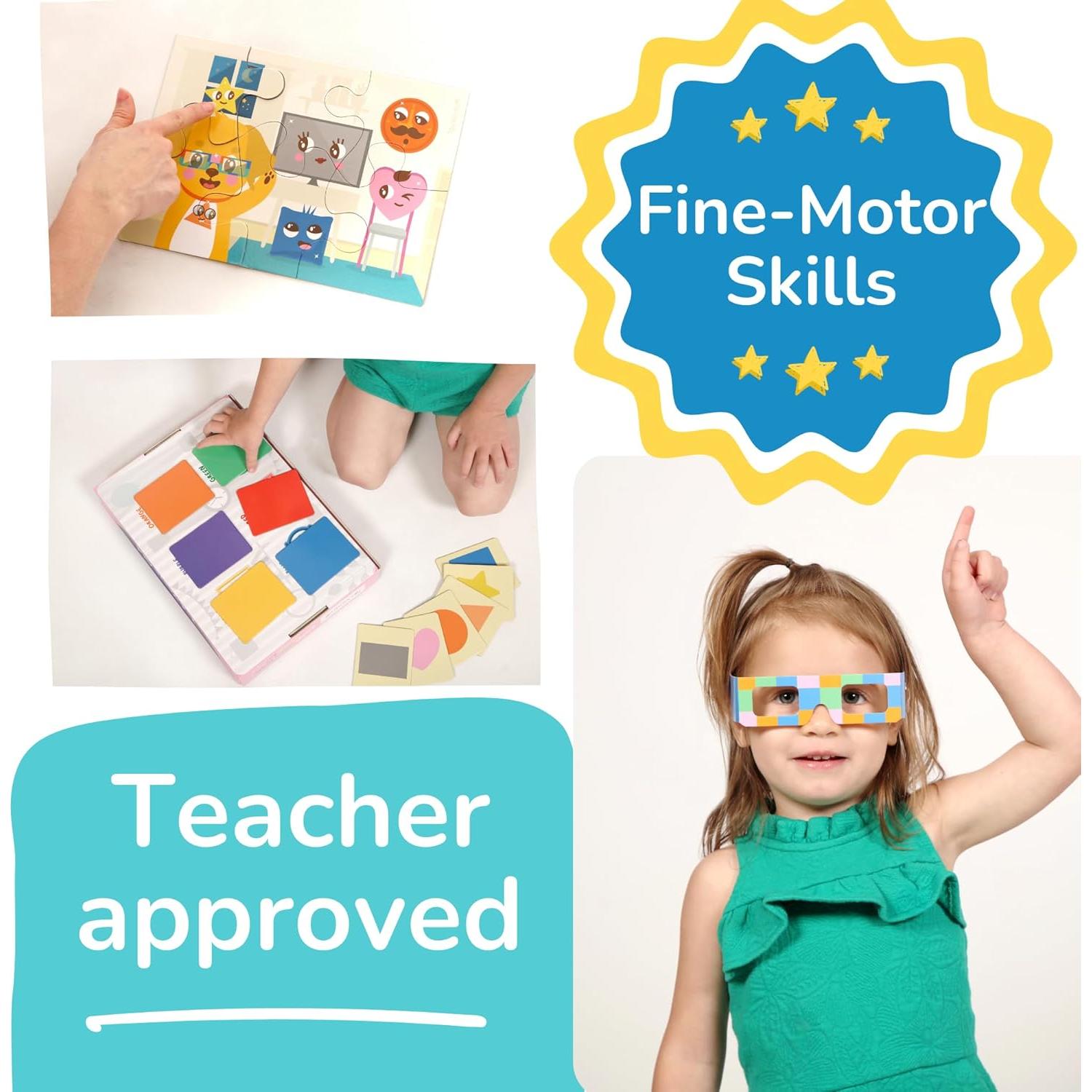 Conjunto Educativo TOYVENTIVE - Libros, Tarjetas y Rompecabezas