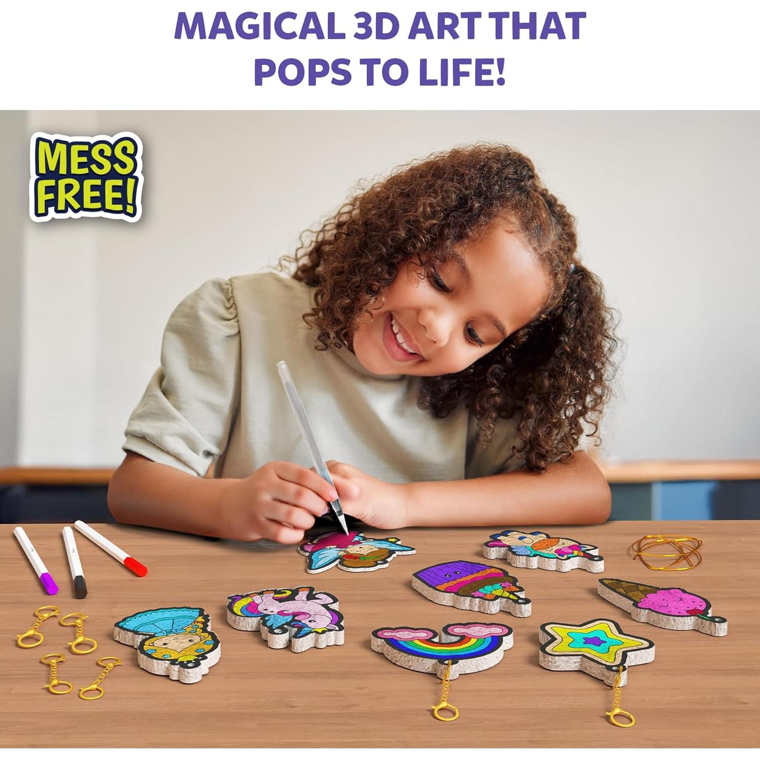 Kit de Arte 3D Skillmatics - Puffs de Agua Princesas y Unicornios