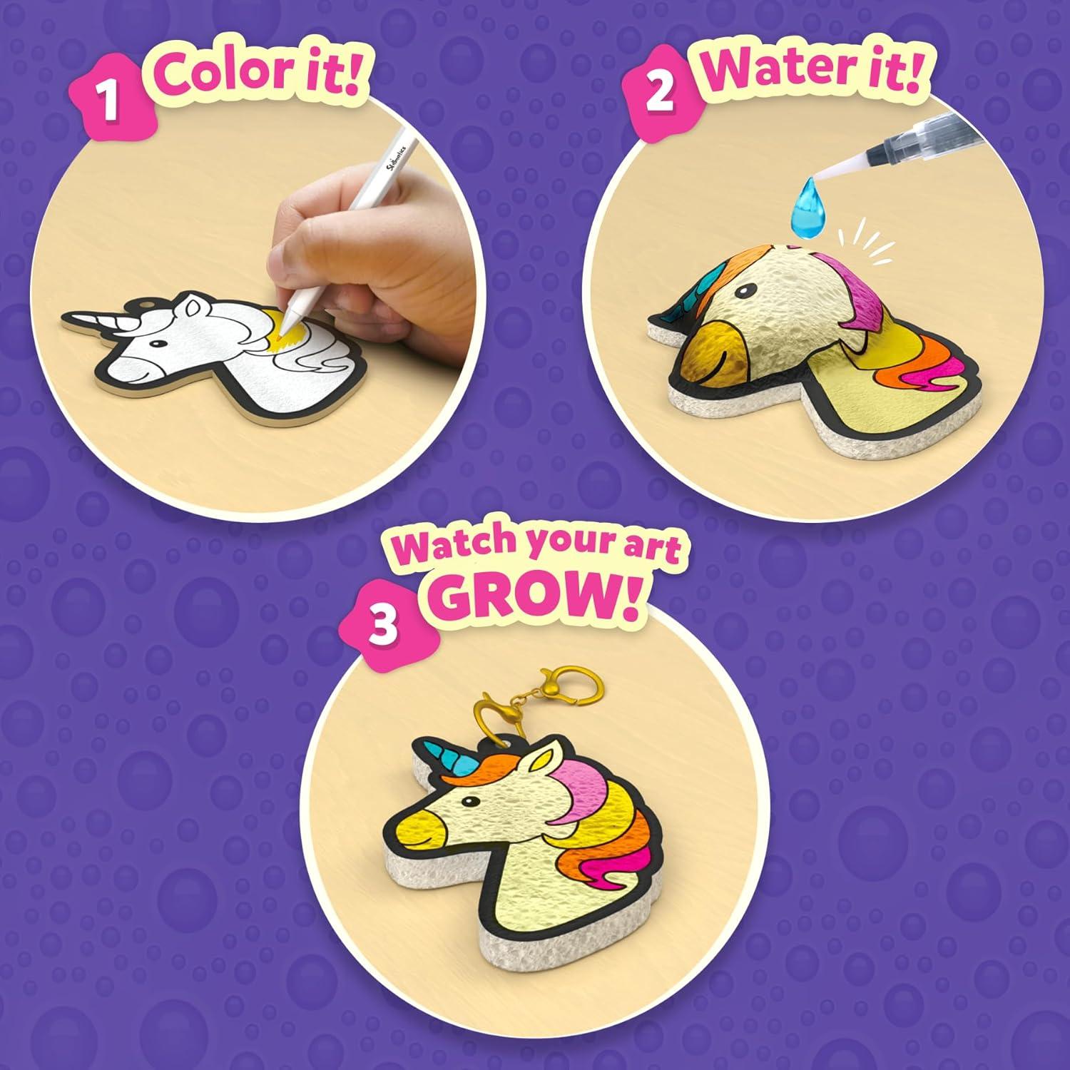 Kit de Arte 3D Skillmatics - Puffs de Agua Princesas y Unicornios