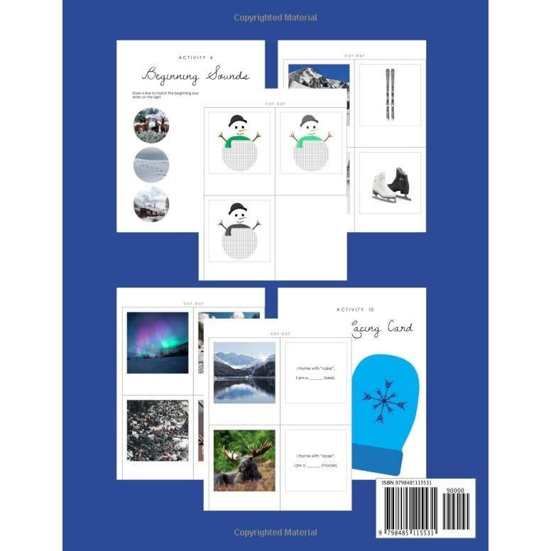 Montessori Workbook for Kids Ages 3-6 - Winter Theme: 25 Kinds of Montessori Activities for Preschool and Kindergarten - In FULL COLOR! (Season-Themed Montessori Workbooks)