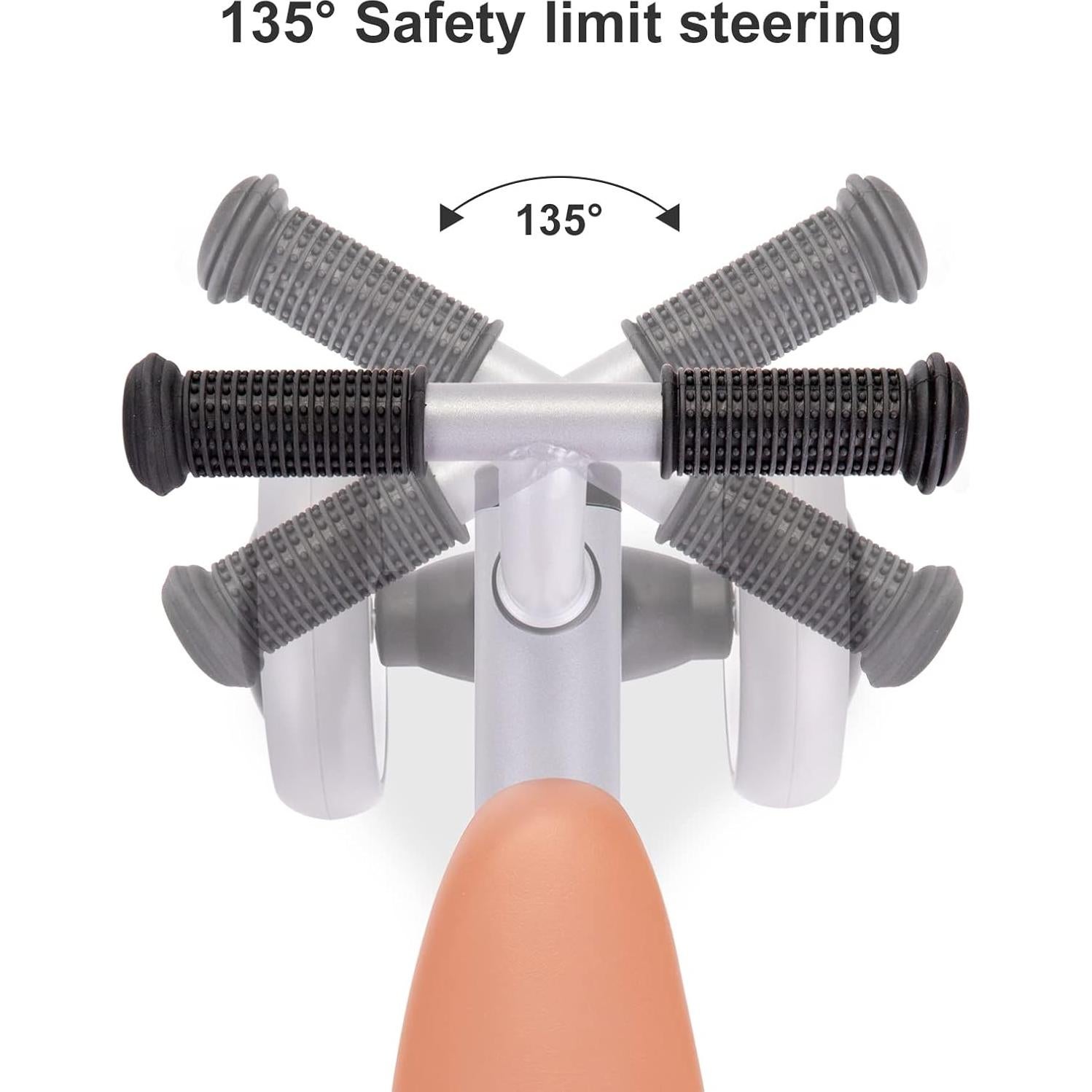 Bicicleta de Equilibrio Wdmiya para Bebés 1-3 Años Gris