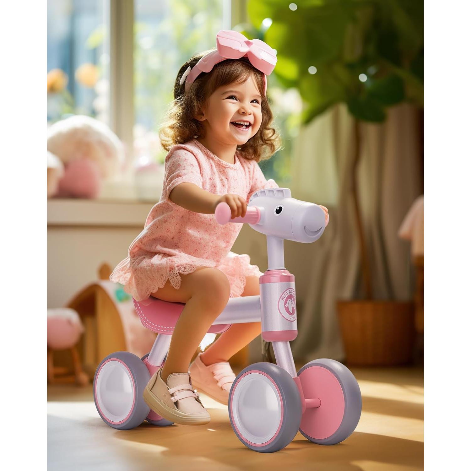 Bicicleta de Equilibrio PerKidern Rosa 30.48 cm para Bebés 1-3 Años