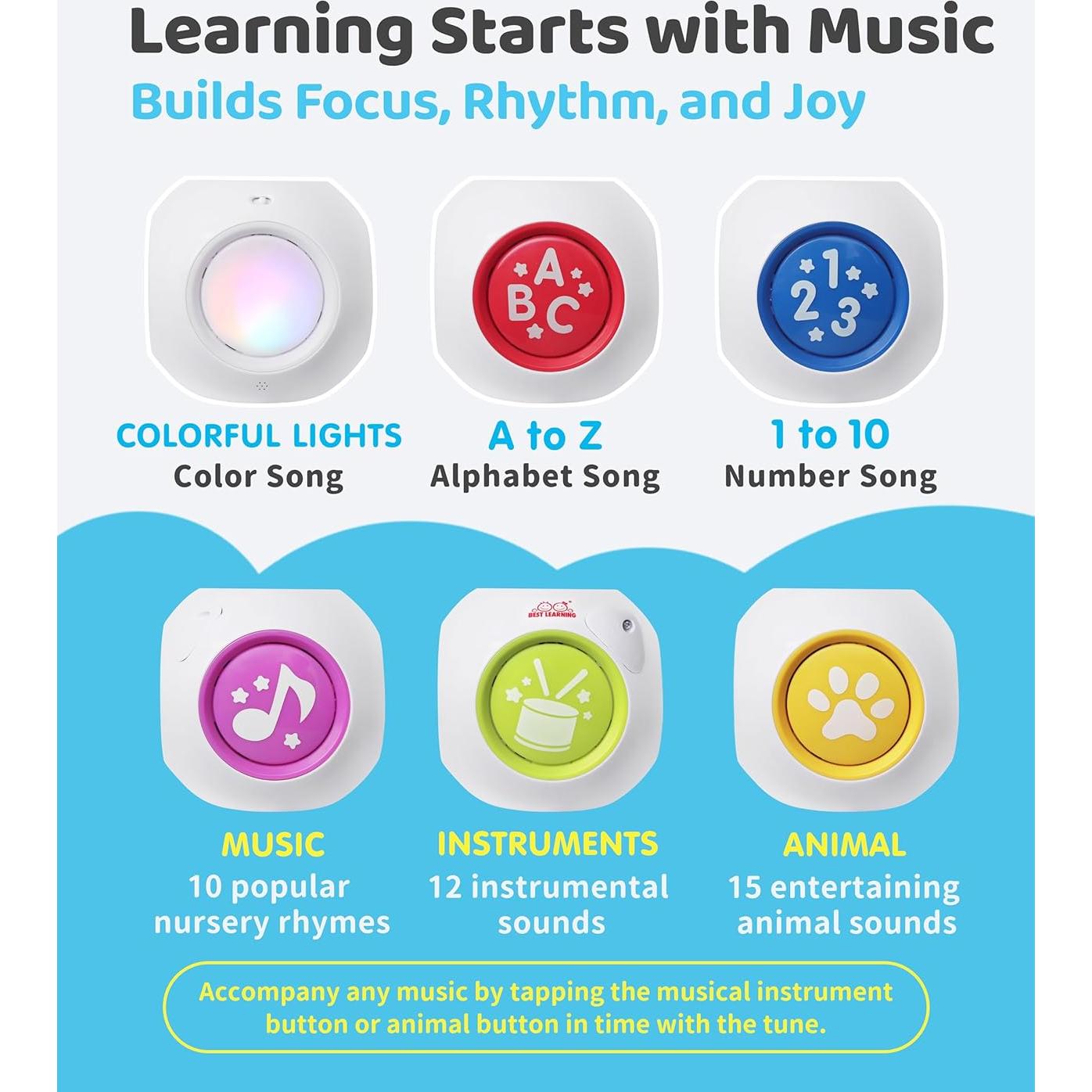 Cubo de Aprendizaje Best Learning 1021 - Juguete Educativo 6-36 Meses