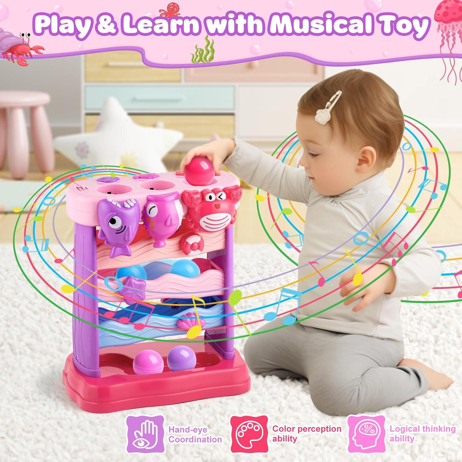 Juguete Musical Interactivo V-Opitos Rosa para Bebés 6-12 Meses