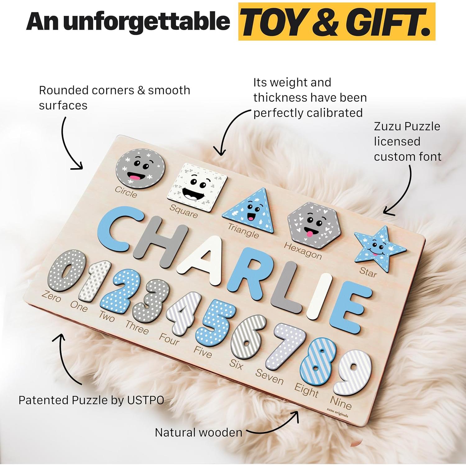 Rompecabezas Personalizado Zuzu Puzzle 42x27cm para Niños