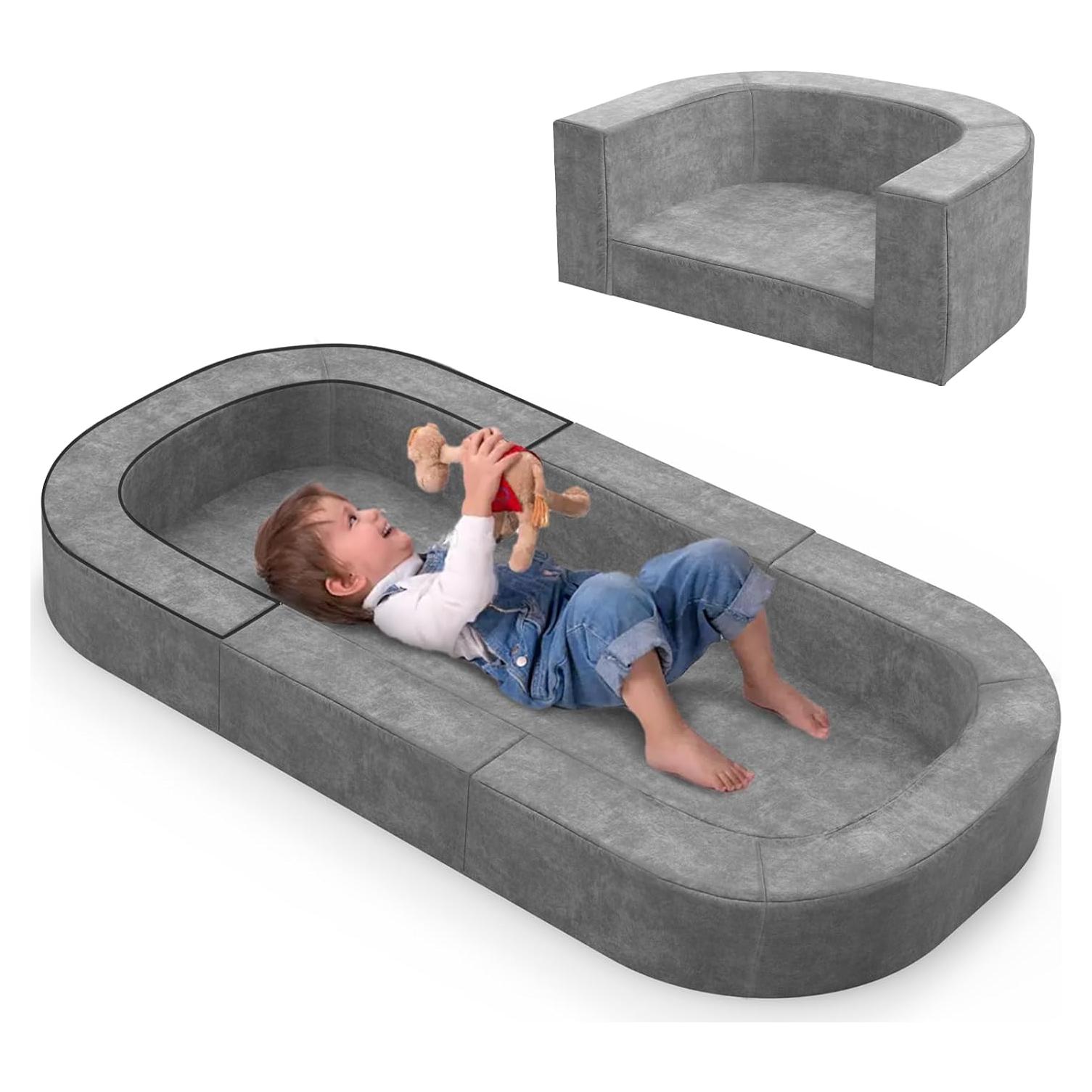 Cama y Sofá de Viaje 2-en-1 Cutebeams para Niños 0-3 Años