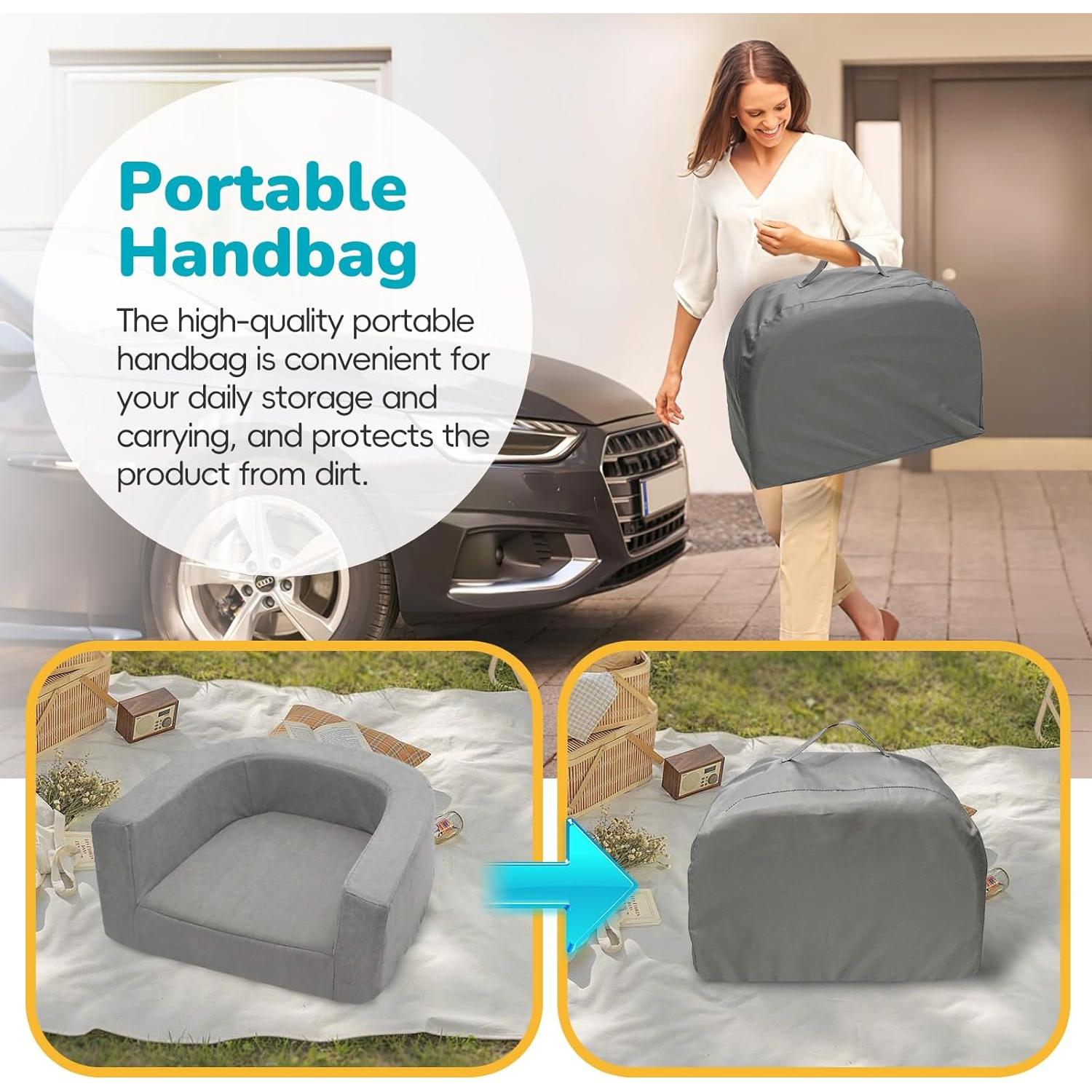 Cama y Sofá de Viaje 2-en-1 Cutebeams para Niños 0-3 Años