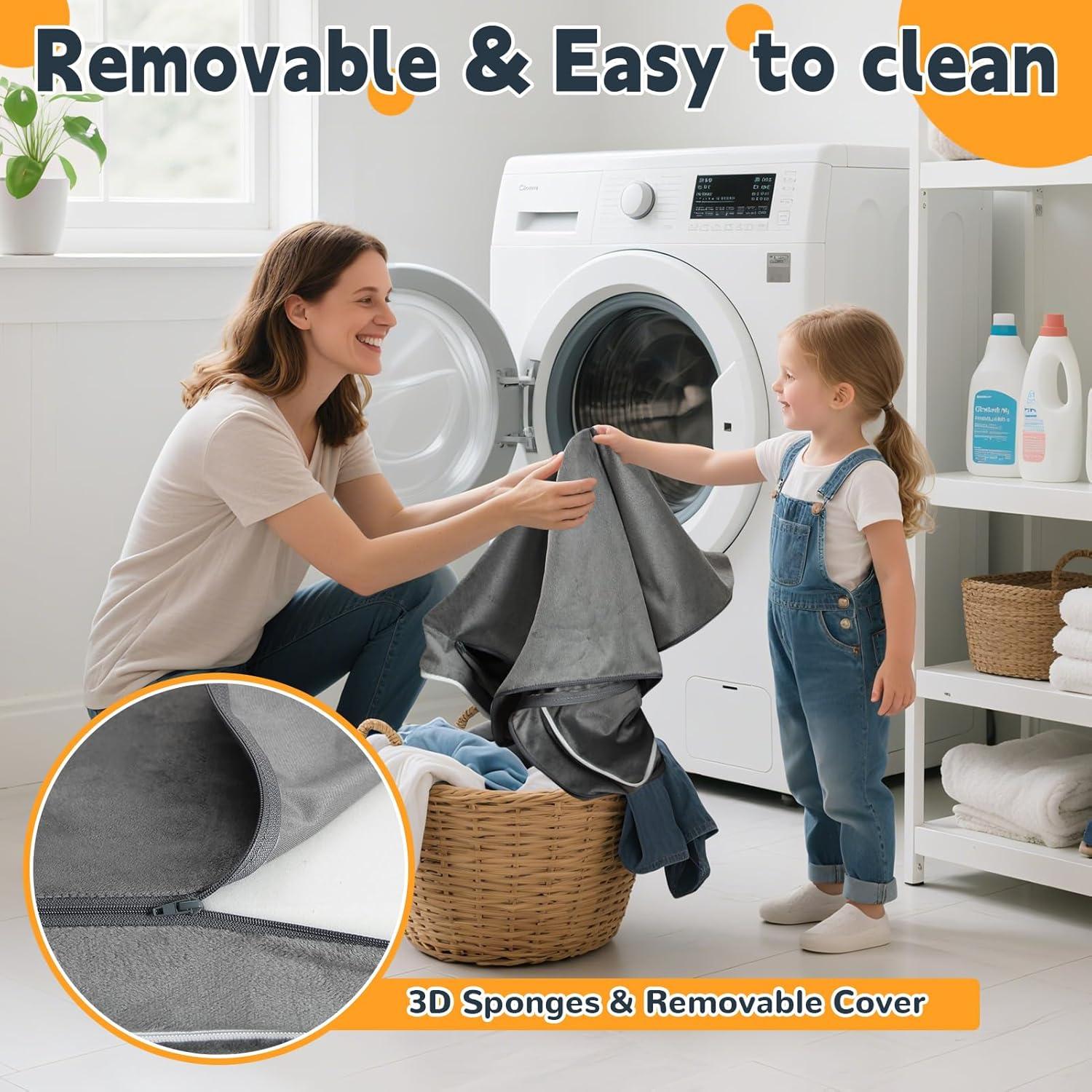 Cama de viaje portátil para niños Abdtech 3 en 1 - 114 cm