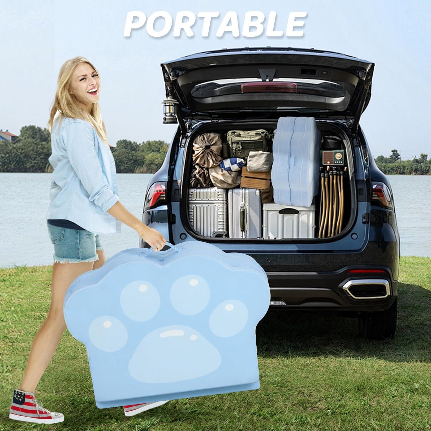 Cama Portátil Plegable para Niños Mmucco Azul 52x25x24 cm