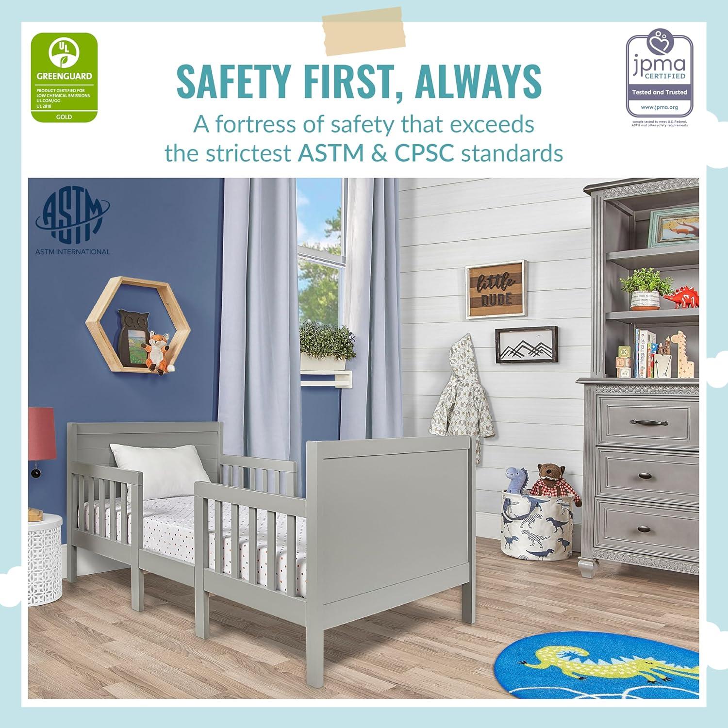 Cama Convertible Hudson 3 en 1 Dream On Me Gris Frío