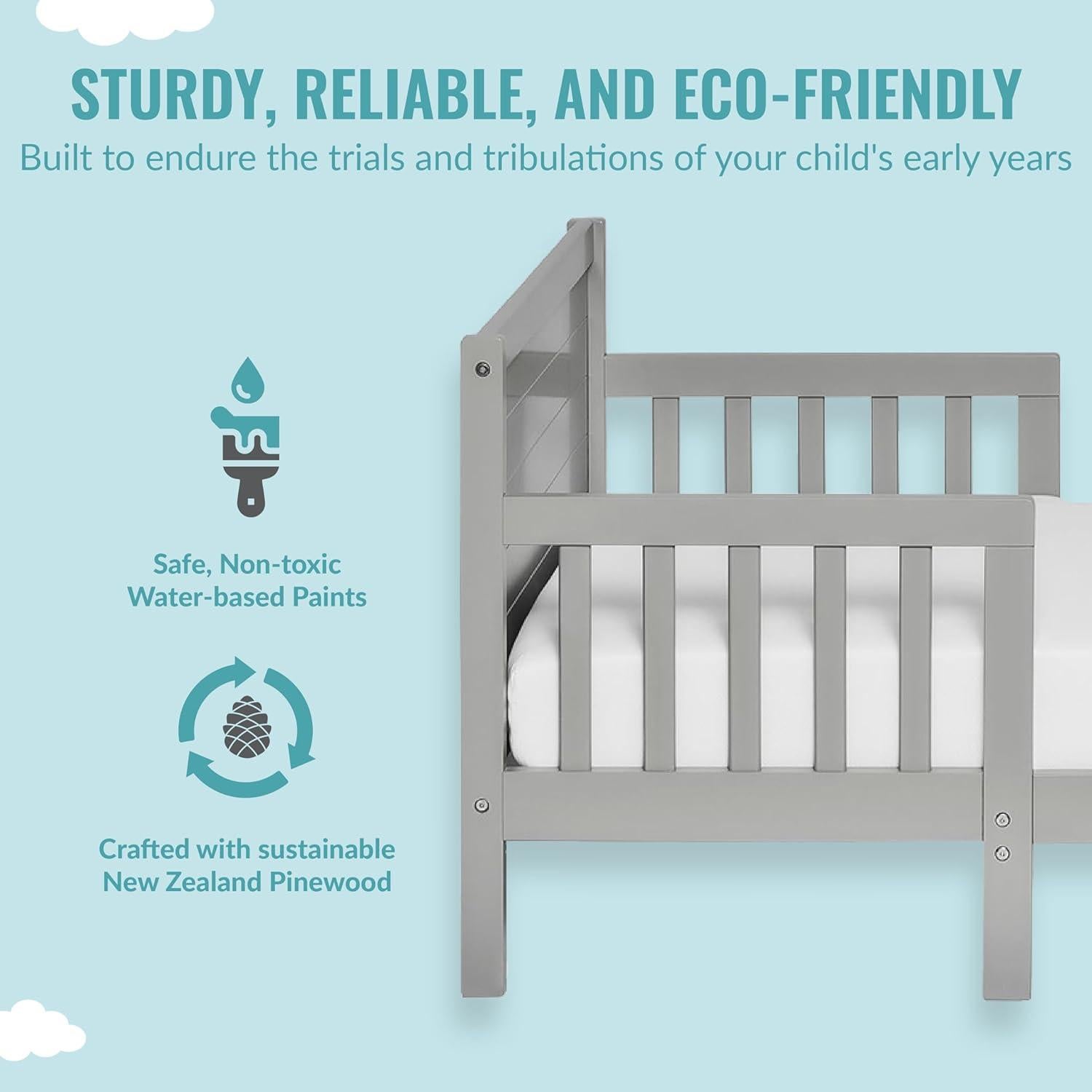 Cama Convertible Hudson 3 en 1 Dream On Me Gris Frío