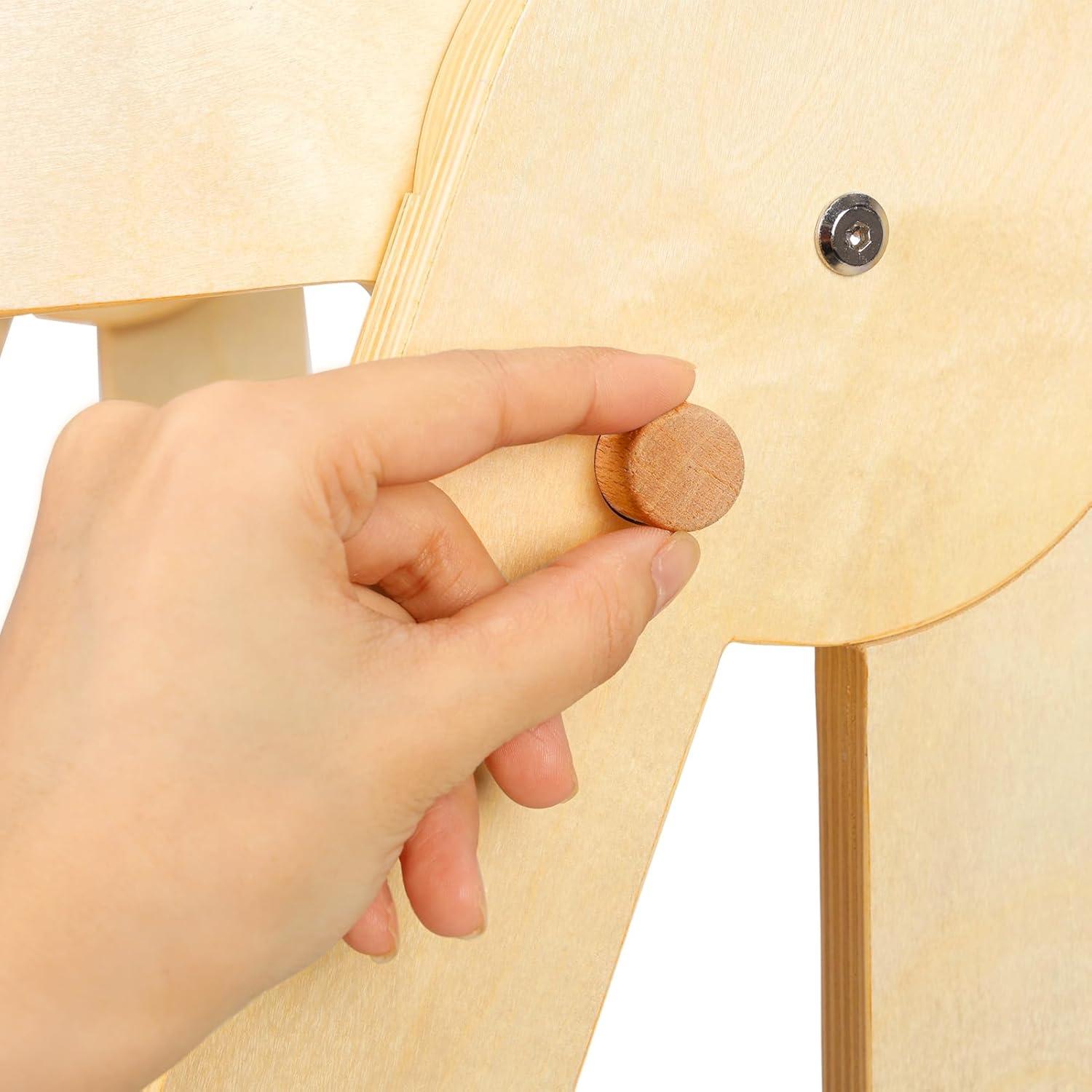 Torre de Aprendizaje Plegable y Ajustable Yifaeux Beige