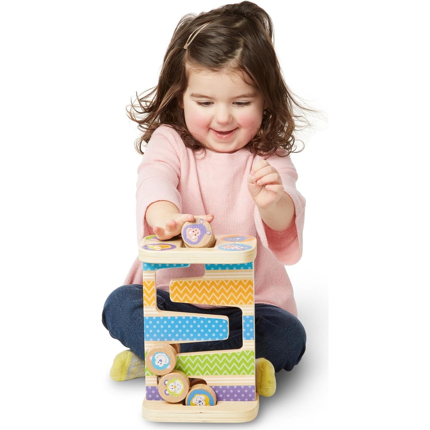 Torre de Madera Safari Zig-Zag Melissa & Doug con 4 Piezas