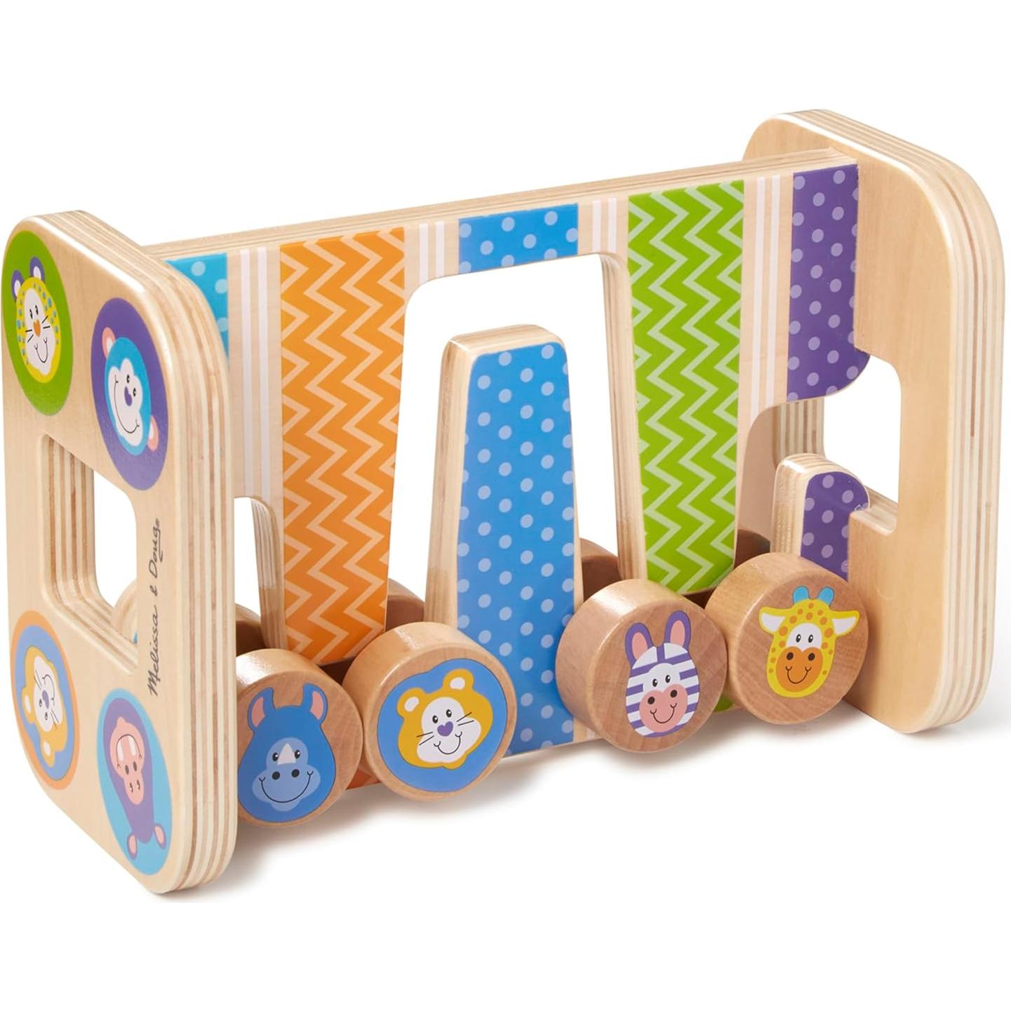 Torre de Madera Safari Zig-Zag Melissa & Doug con 4 Piezas