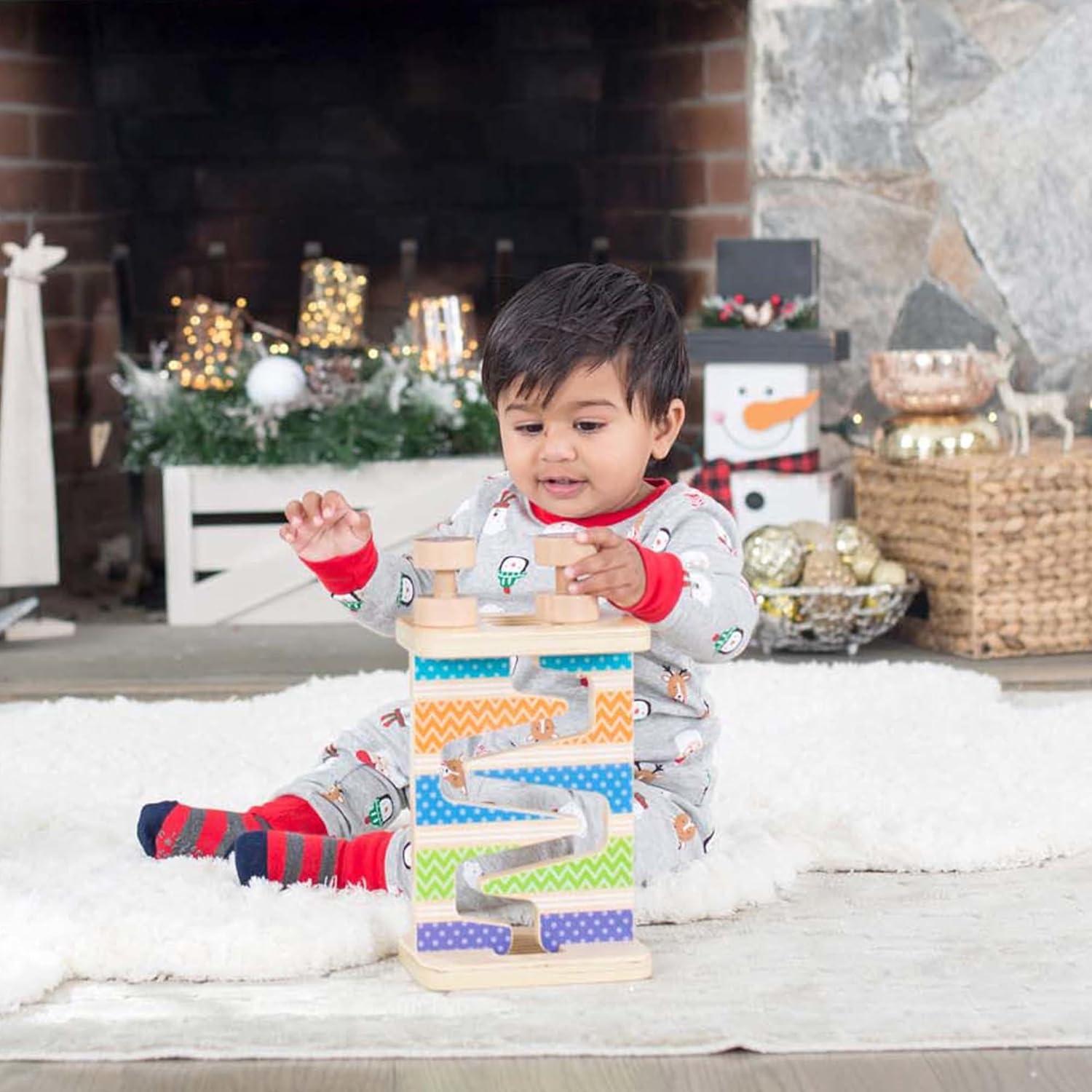 Torre de Madera Safari Zig-Zag Melissa & Doug con 4 Piezas