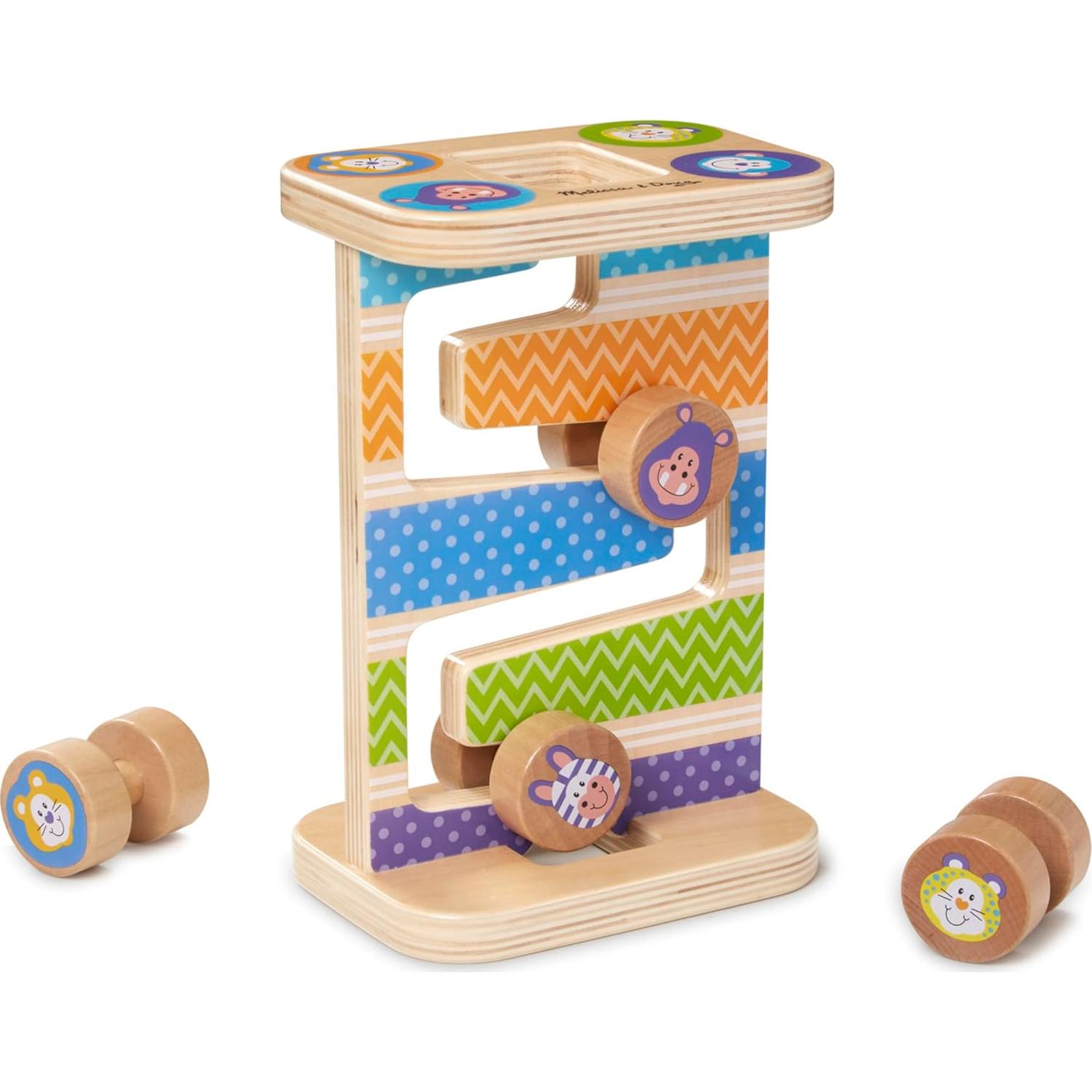 Torre de Madera Safari Zig-Zag Melissa & Doug con 4 Piezas